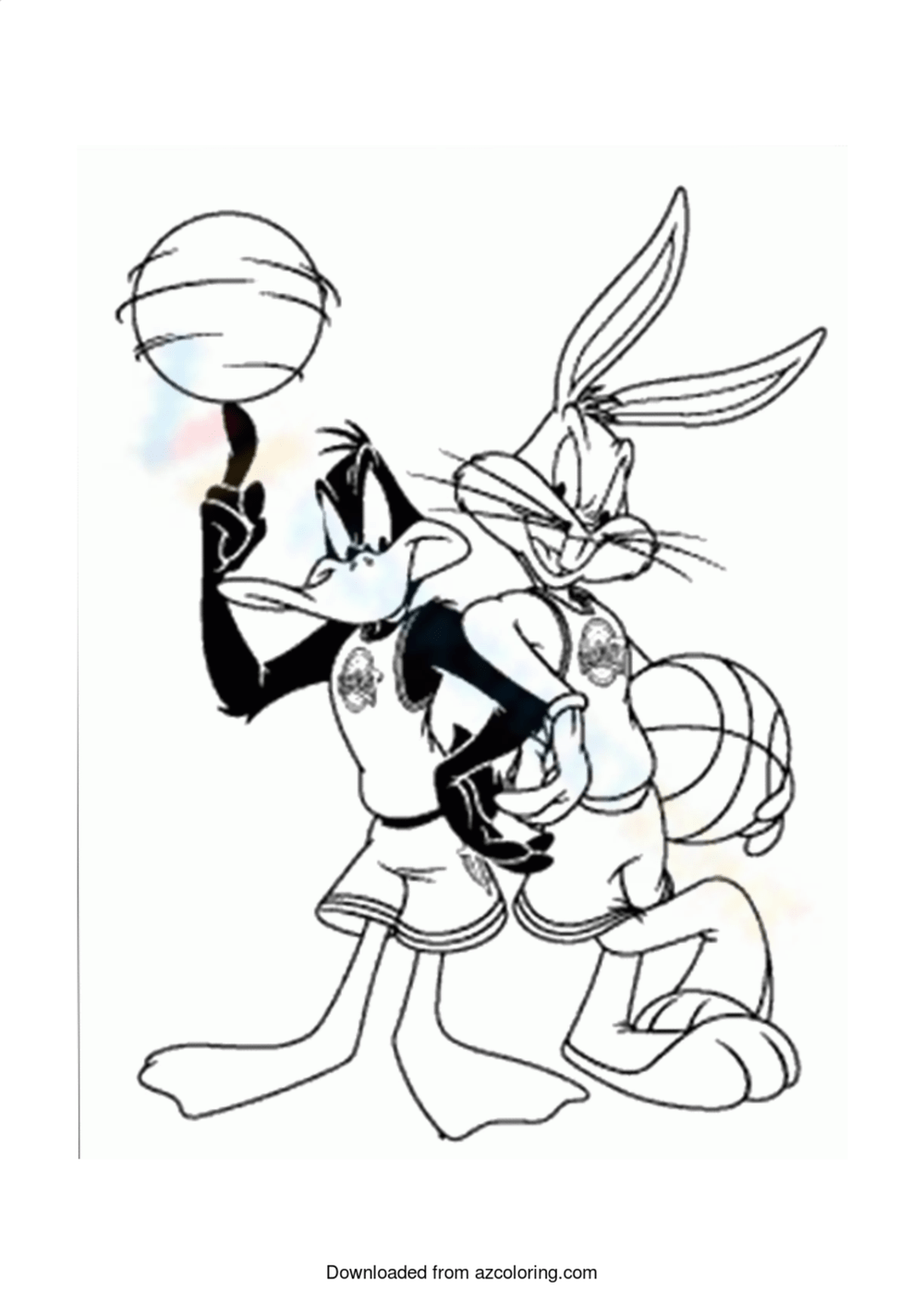 Space Jam Coloring Pages Printables Worksheetzone Coloring