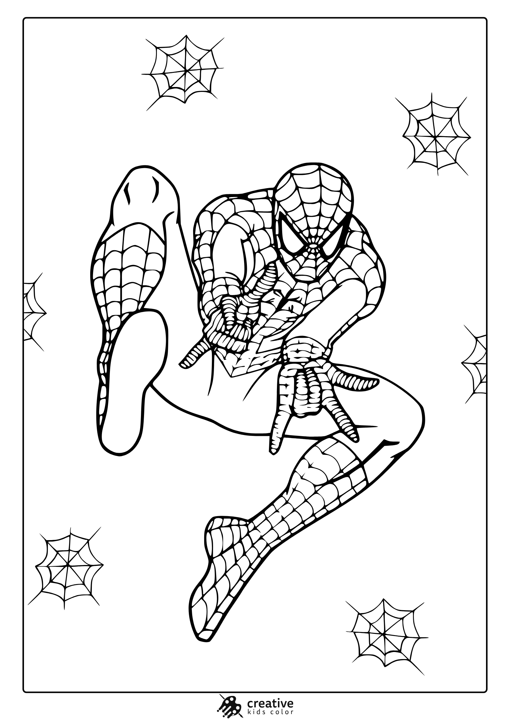 spider man coloring sheets free
