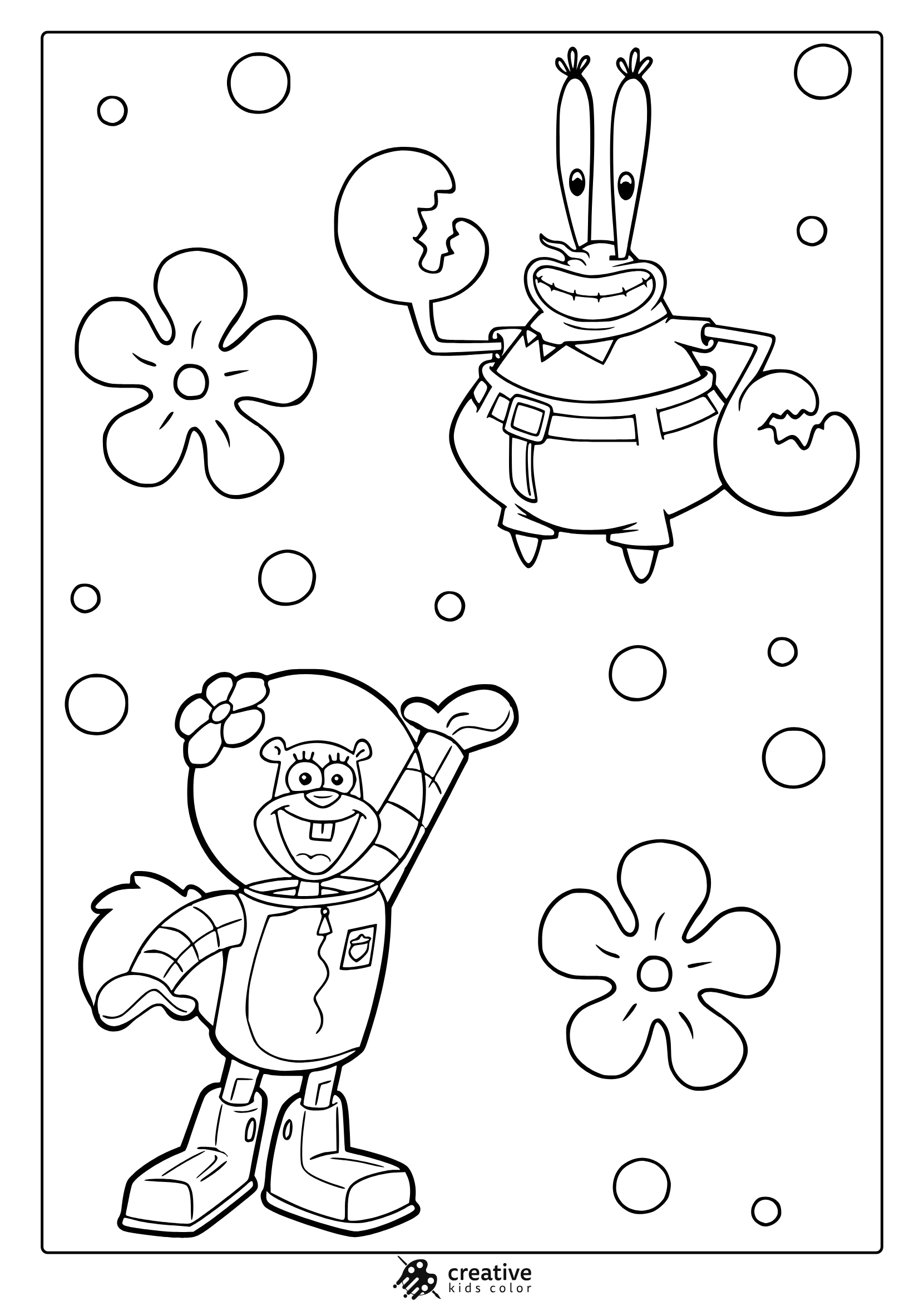 spongebob squarepants coloring pages free