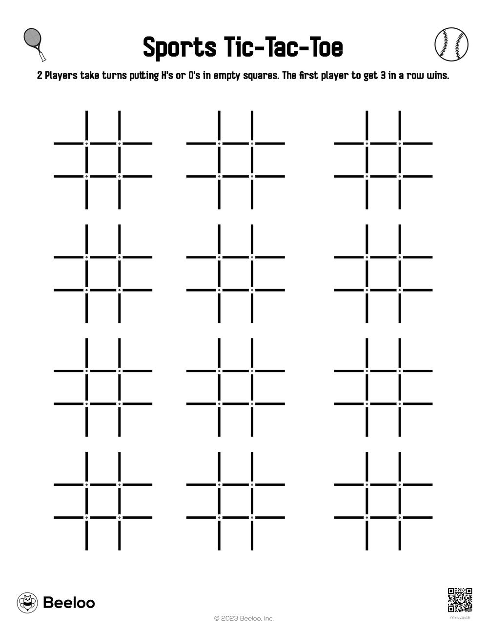 Sports Tic Tac Toe Beeloo Printable Crafts And Activities For Kids Sports Tic Tac Toe Beeloo Printable Crafts And Activities For Kids