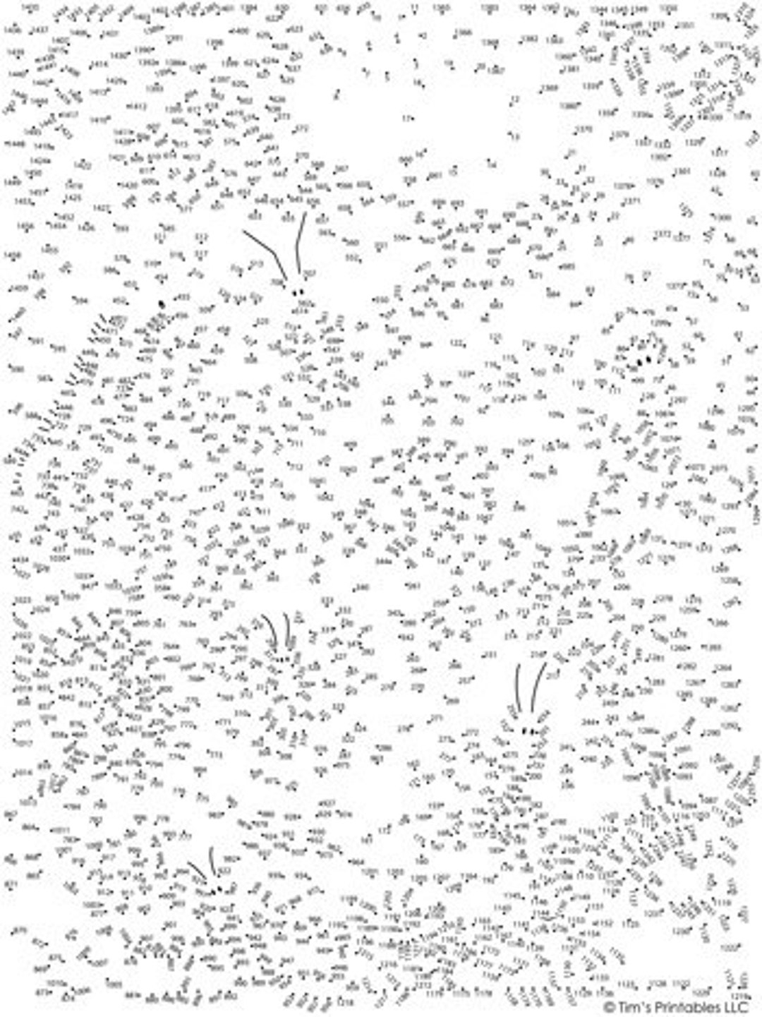Spring Butterflies Extreme Difficulty Dot to dot Connect The Dots PDF 1460 Dots Etsy