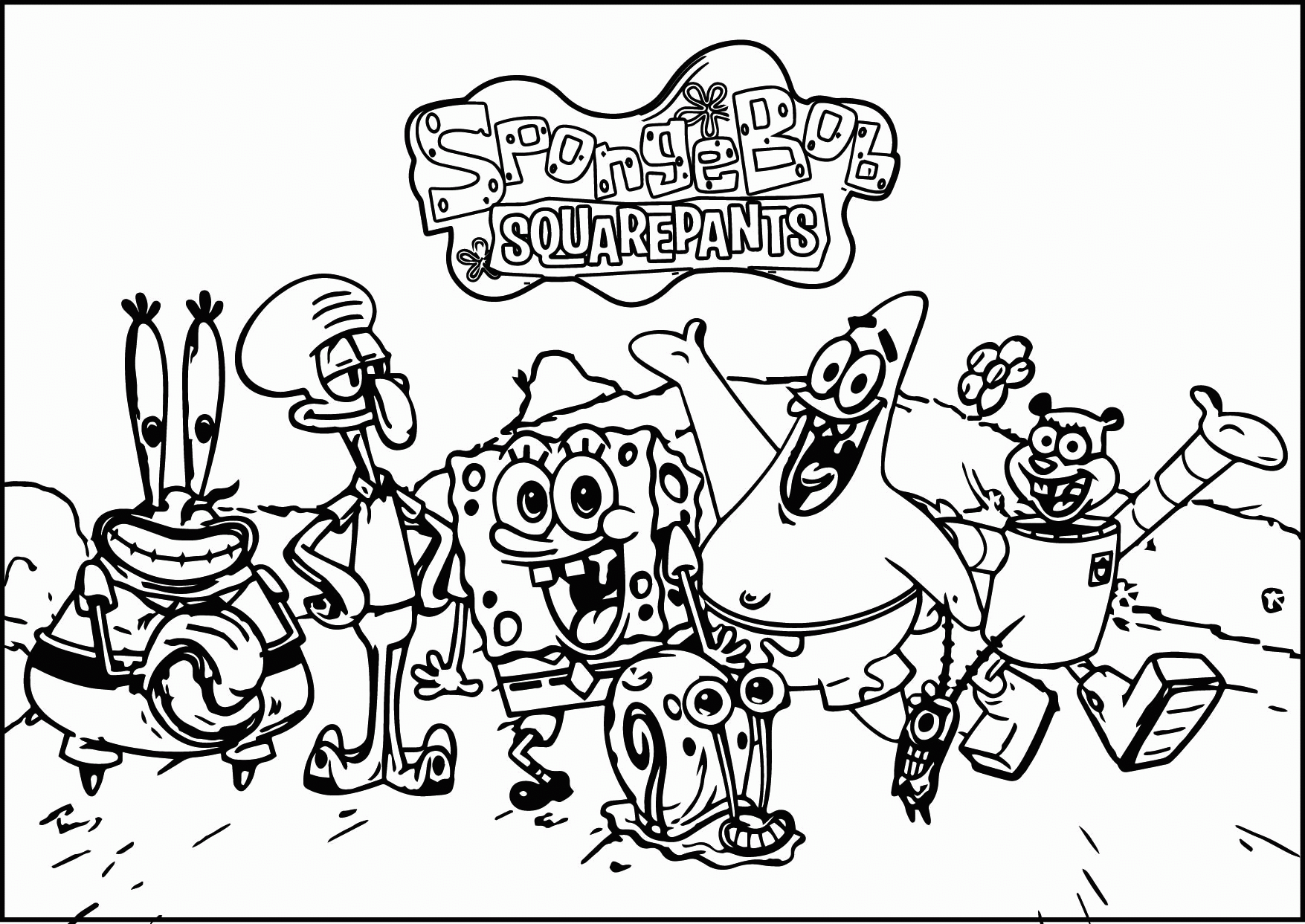 Squidward Coloring Pages Best Coloring Pages For Kids