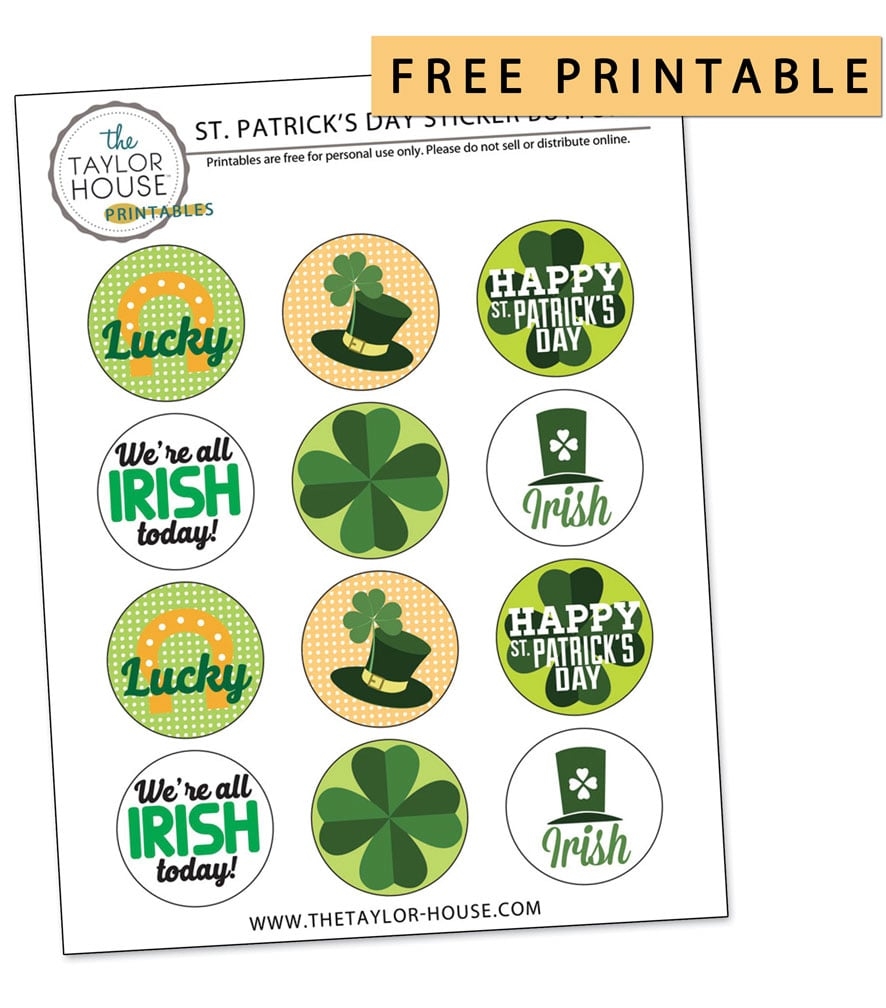 St Patrick s Day Printables The Taylor House St Patrick s Day Printables The Taylor House