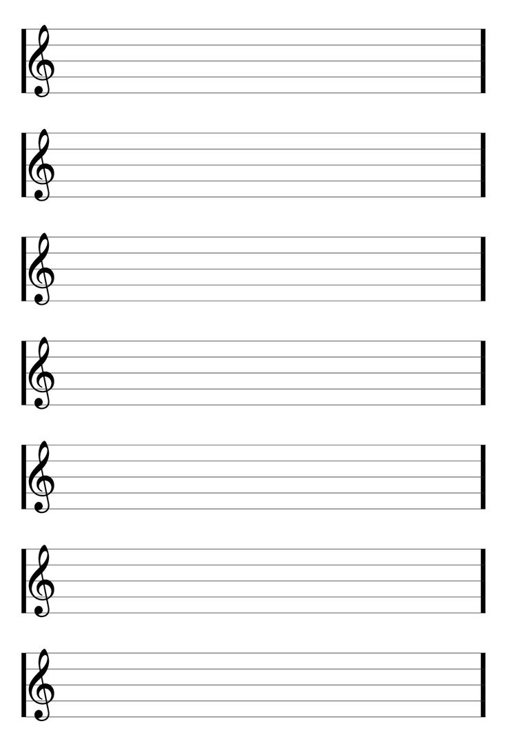 Staff Paper Blank Sheet Music 10 Free PDF Printables Printablee