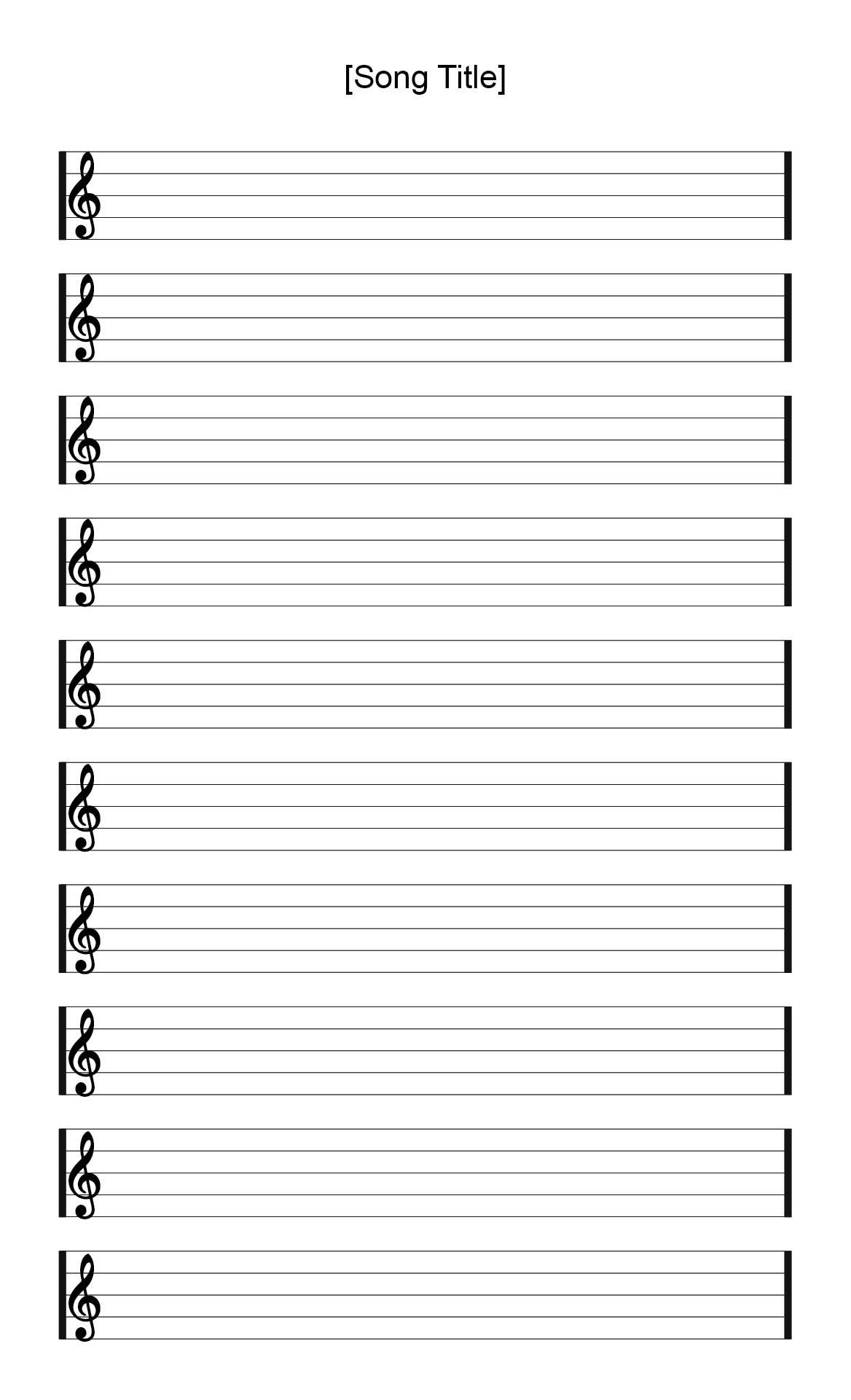 Staff Paper Blank Sheet Music 10 Free PDF Printables Printablee Staff Paper Blank Sheet Music 10 Free PDF Printables Printablee