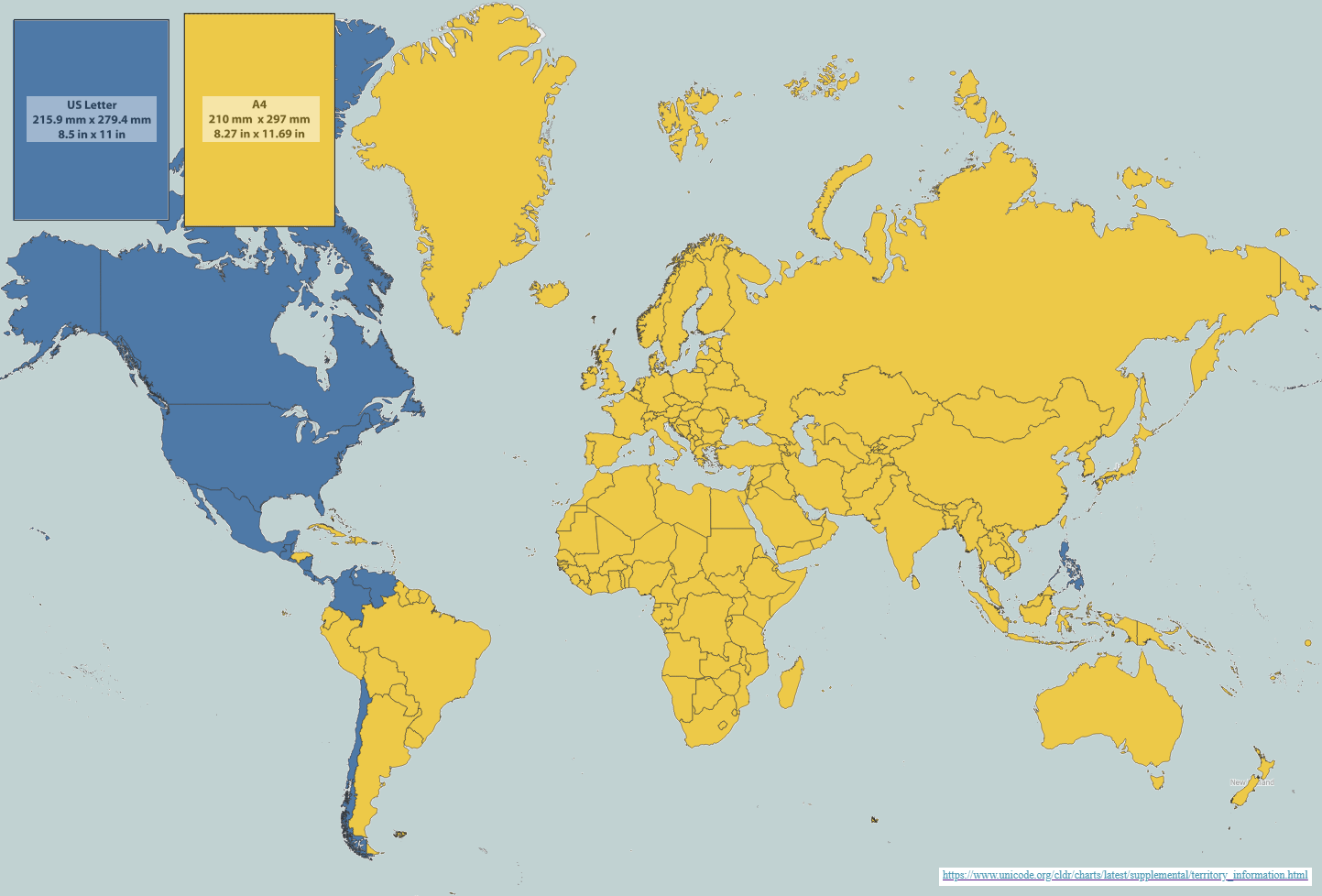 Standard Paper Size Map US Letter Vs A4 Brilliant Maps Standard Paper Size Map US Letter Vs A4 Brilliant Maps