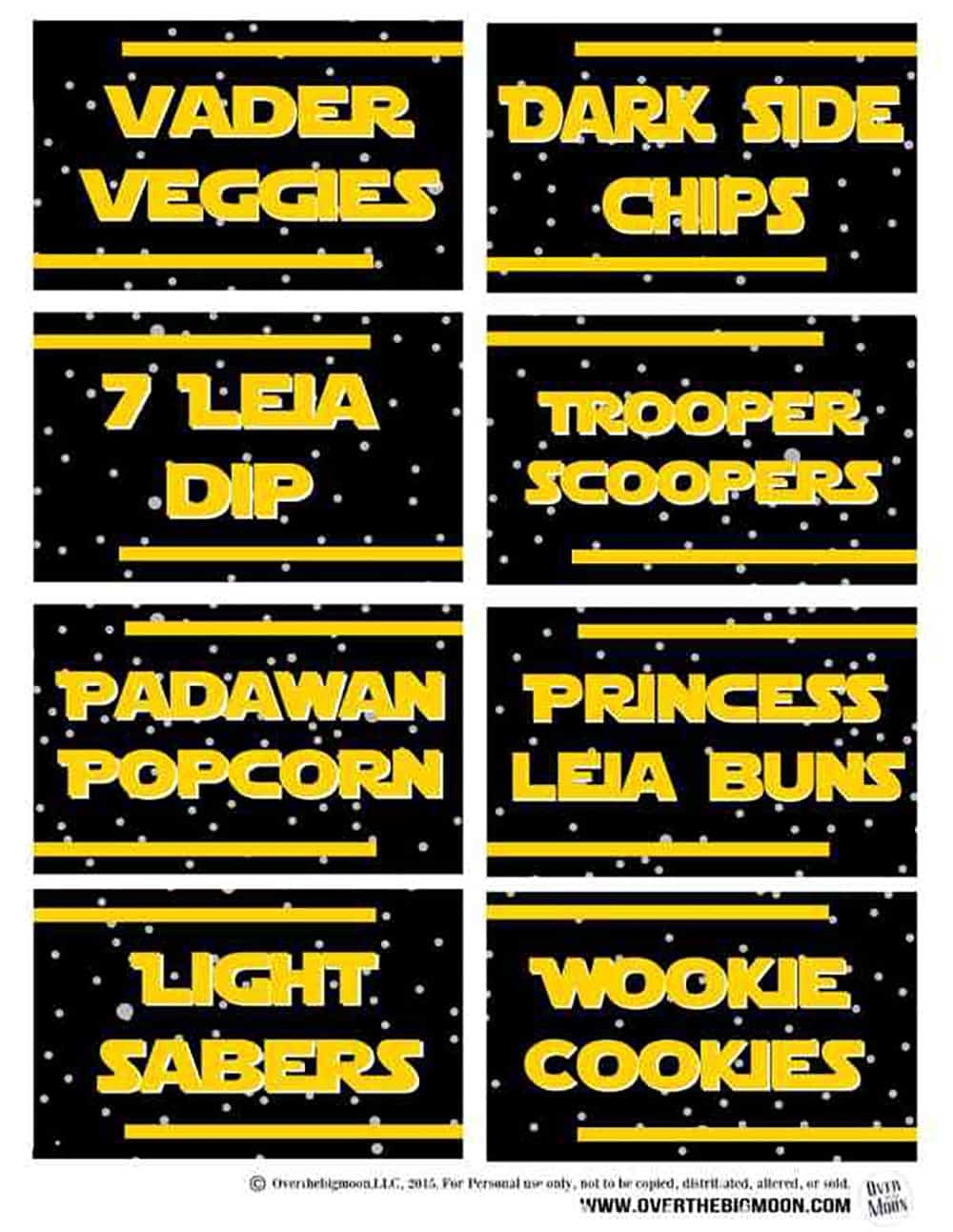 free star wars printables