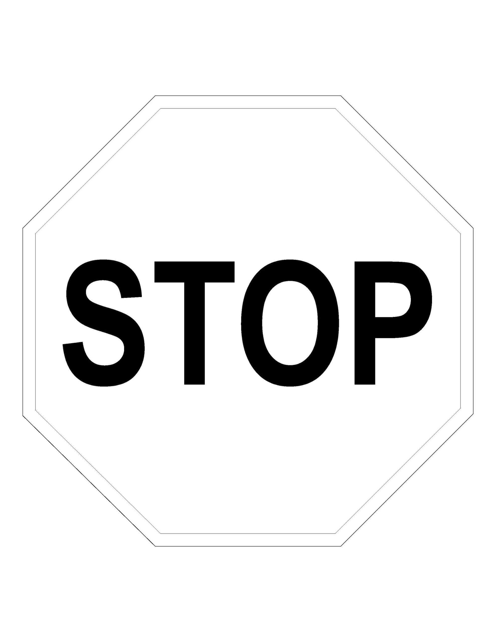 STOP GO Printable Sign Coloring Page Etsy