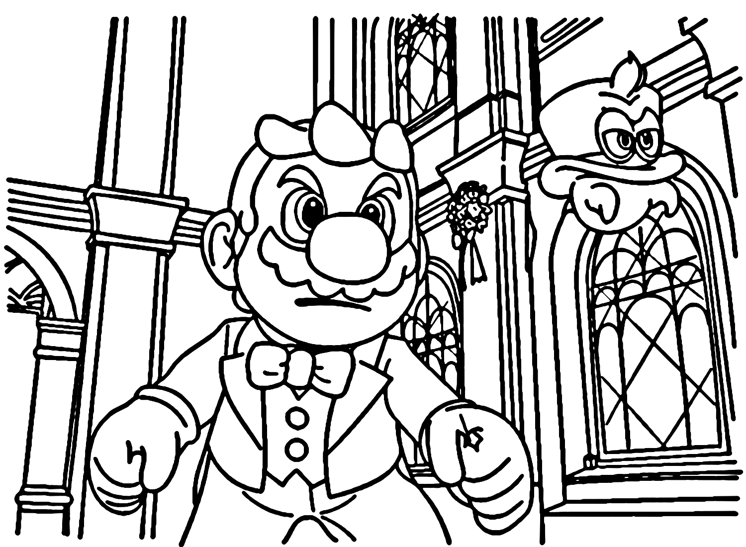 Super Mario Odyssey Coloring Page Super Mario Odyssey Drawings Super Mario Odyssey Wallpaper Buy
