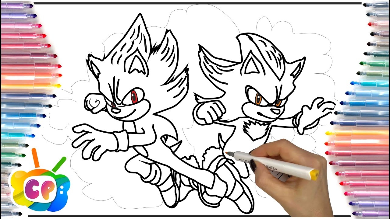Super Sonic And Super Shadow In Space Sonic VS Shadow Coloring Pages Sonic 3 Movie Coloring YouTube Super Sonic And Super Shadow In Space Sonic VS Shadow Coloring Pages Sonic 3 Movie Coloring YouTube