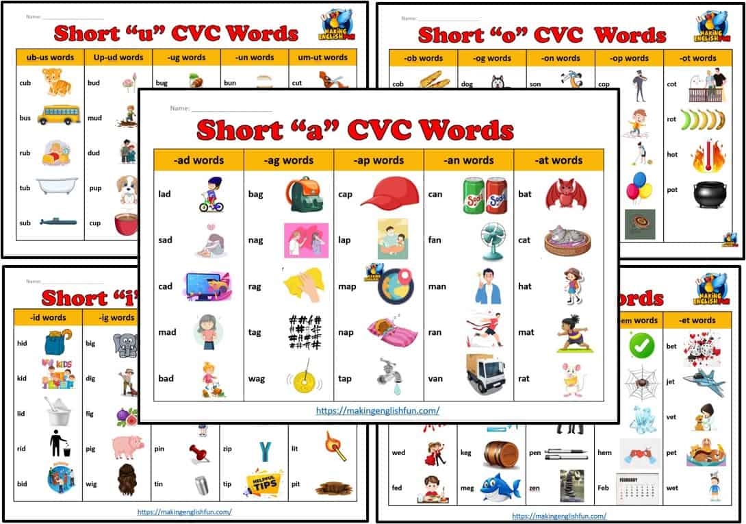 The Best Free CVC Word Lists And How To Use Them Making English Fun