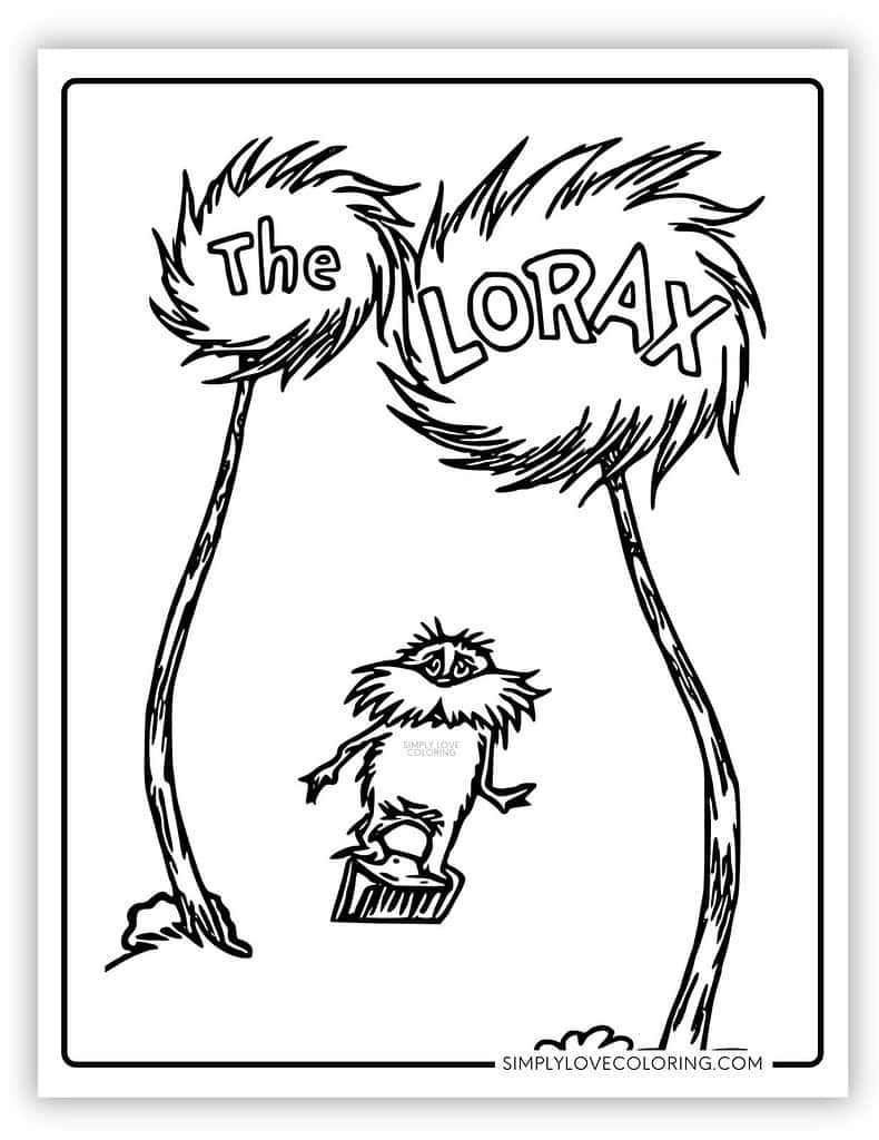 The Lorax Coloring Pages Free PDF Printables Simply Love Coloring