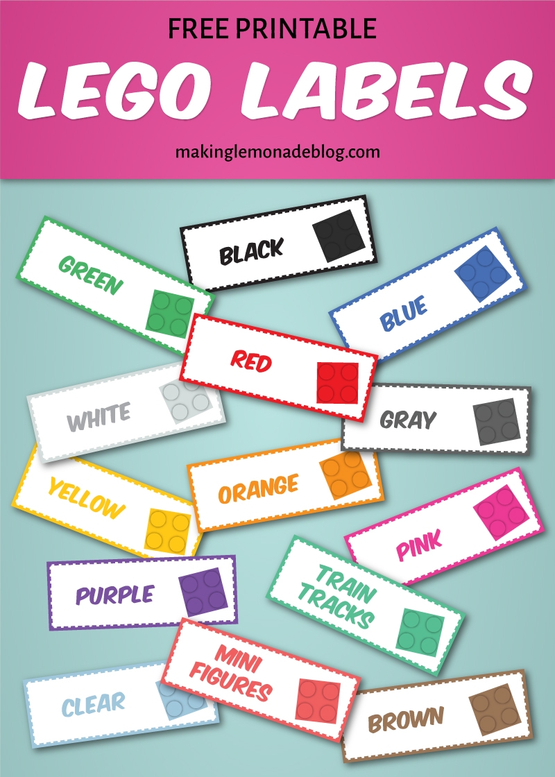 The Magical LEGO Organizing Solution Free Printable Labels Making Lemonade