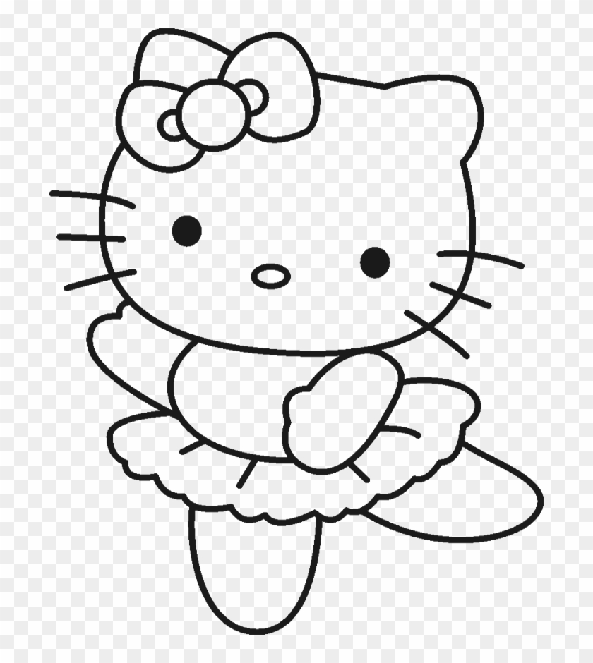 These Drawing Hello Kitty Coloring Pages For Free Drawing Hello Kitty Ballerina Coloring Pages Clipart 505204 PikPng