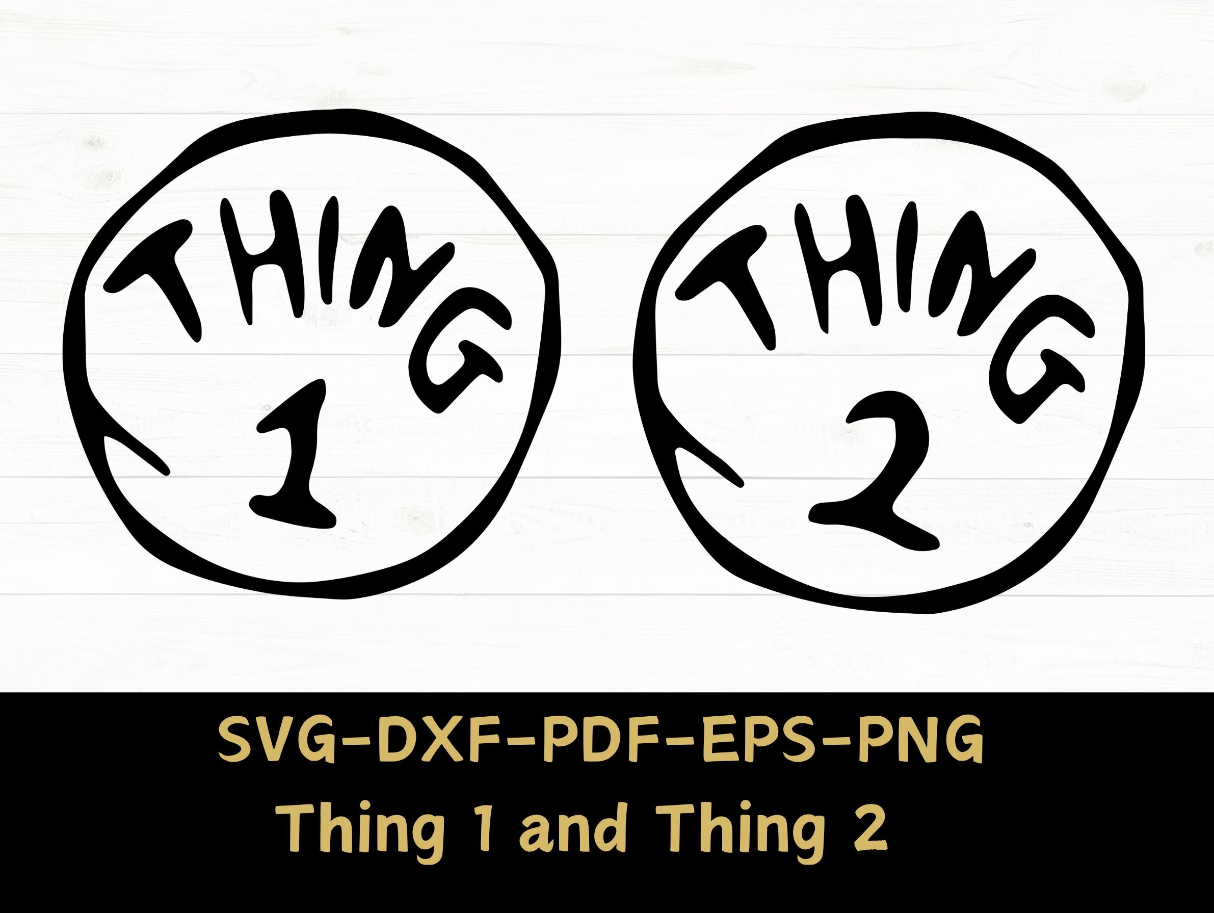 Thing 1 Thing 2 Printable Etsy