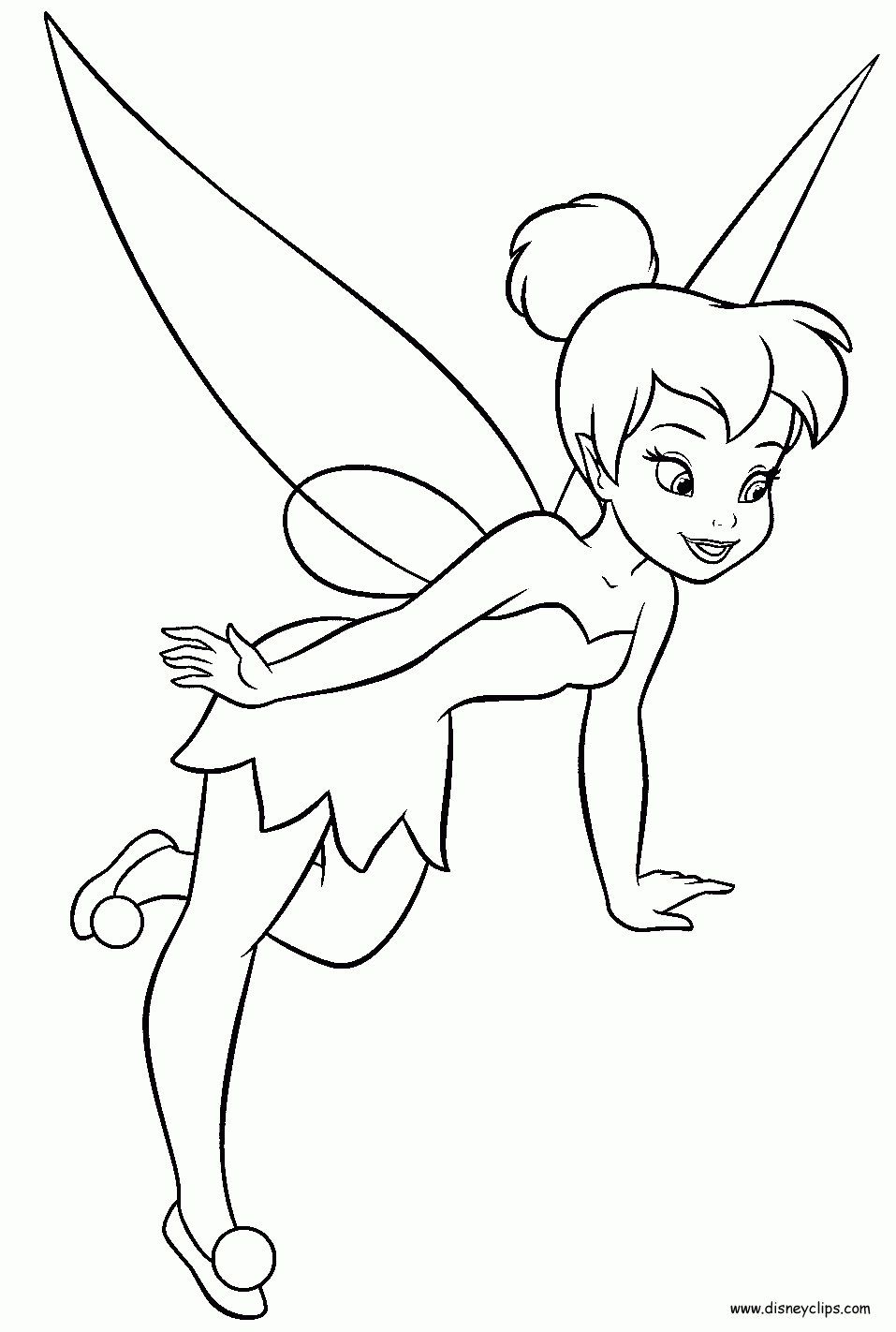 Tinker Bell Coloring Page Tinkerbell Coloring Pages Fairy Coloring Pages Cartoon Coloring Pages