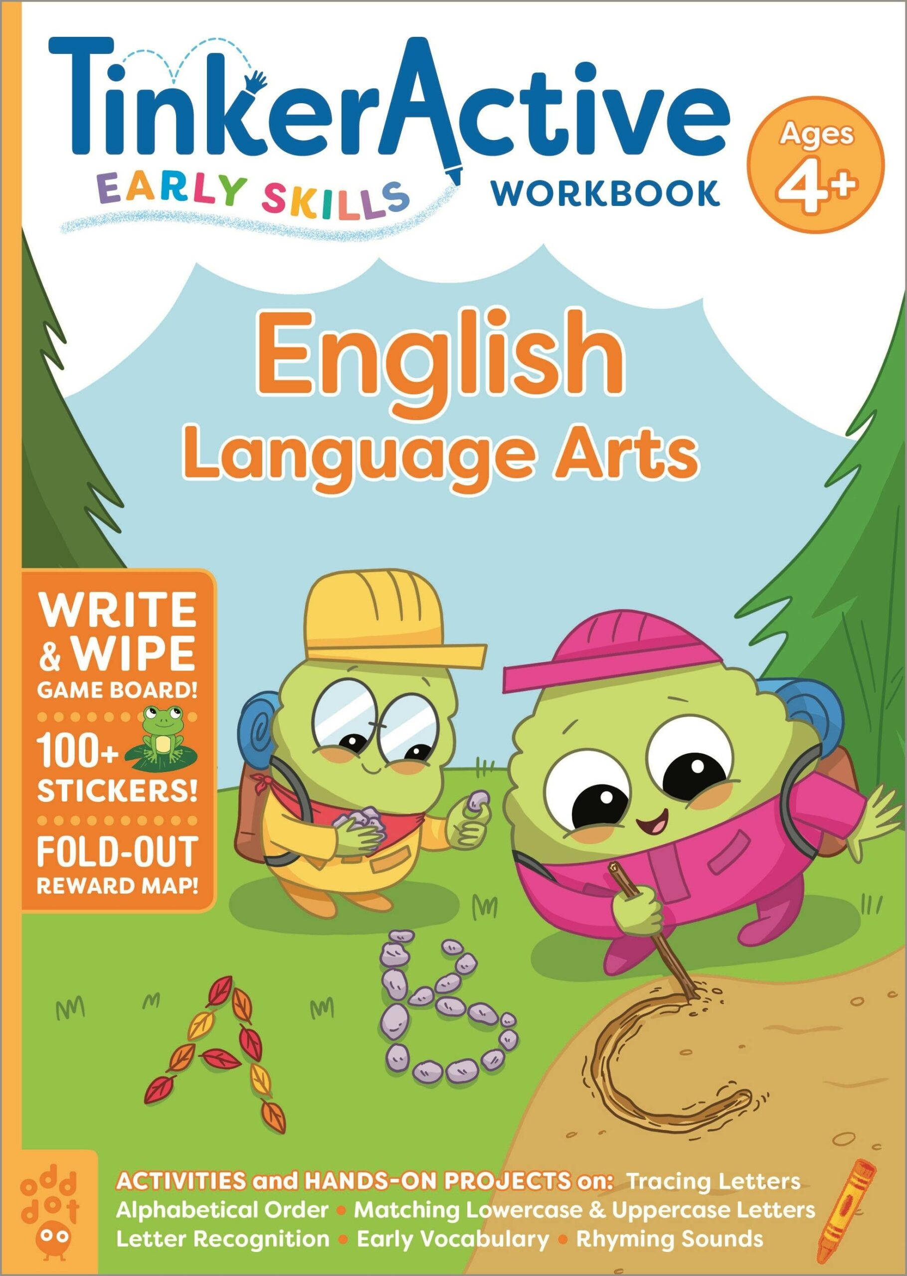 TinkerActive Early Skills English Language Arts Workbook Ages 4 
