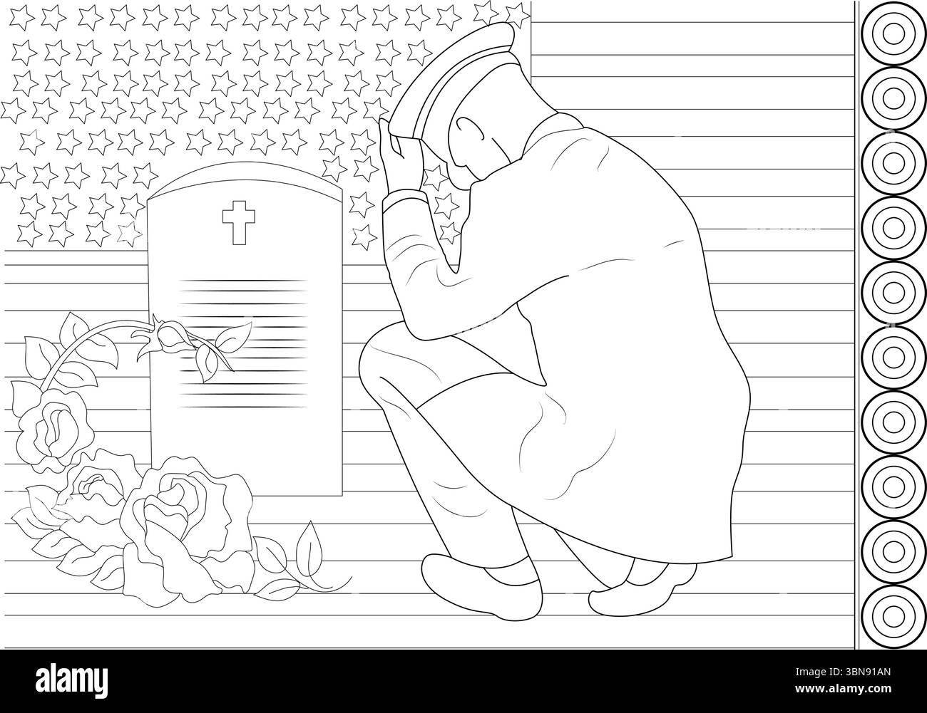 color page for soldier and spider in cave printable easy