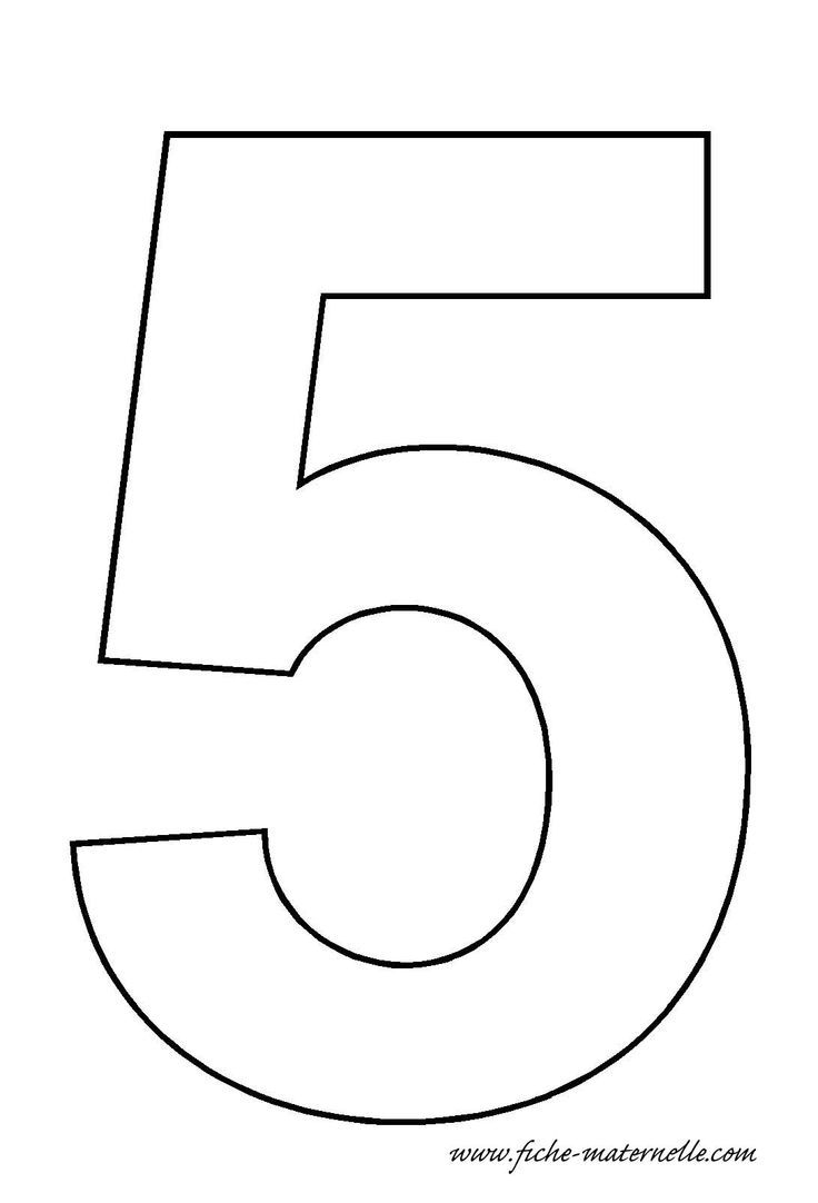 Top 5 Number Template For Printing