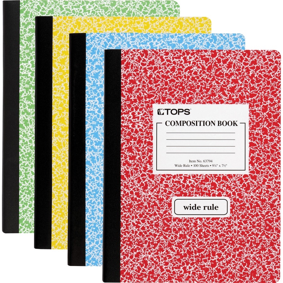 TOPS Wide Ruled Composition Books TOP63794 Office Supply Hut TOPS Wide Ruled Composition Books TOP63794 Office Supply Hut