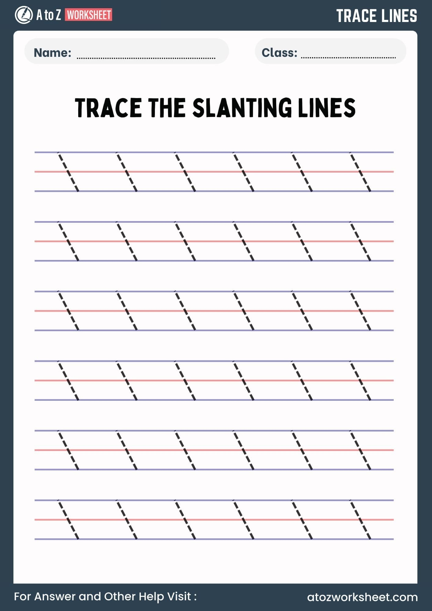 lines worksheets for kindergarten