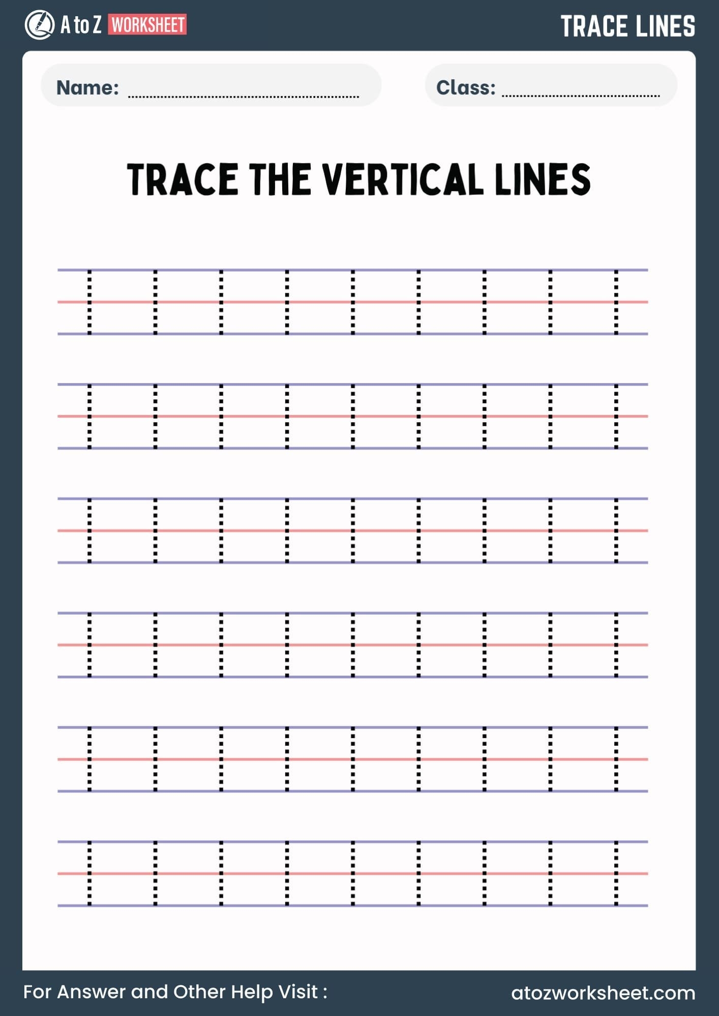Tracing Lines Worksheets For Kids Free PDF A To Z Worksheet Tracing Lines Worksheets For Kids Free PDF A To Z Worksheet