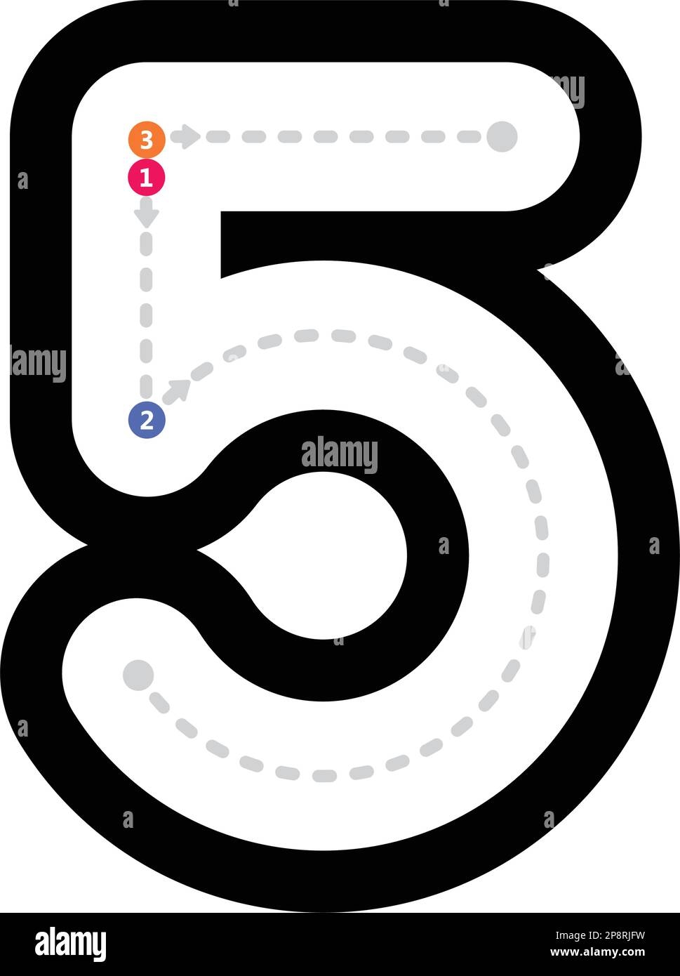 number 5 tracing sheet