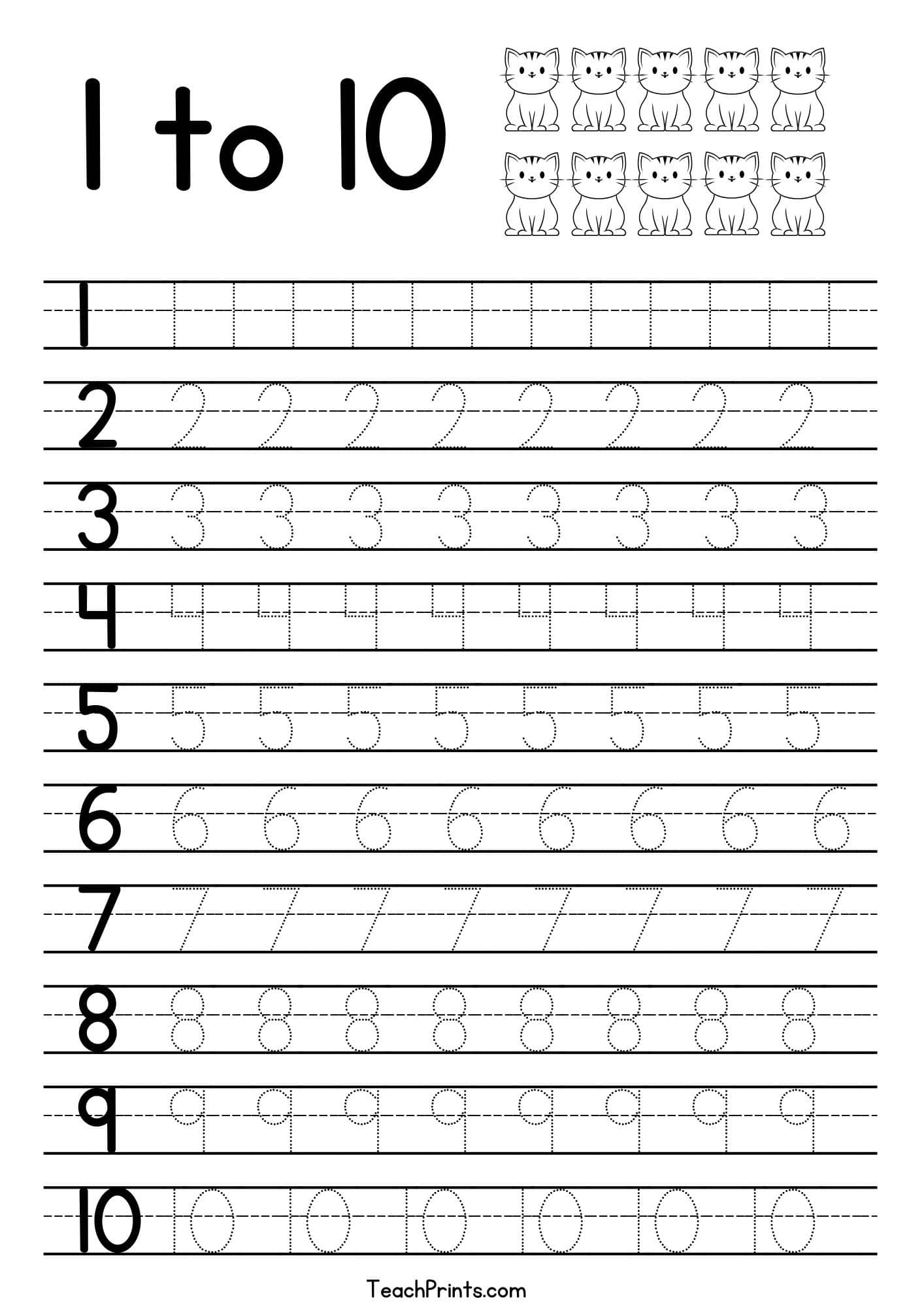 number printing sheets