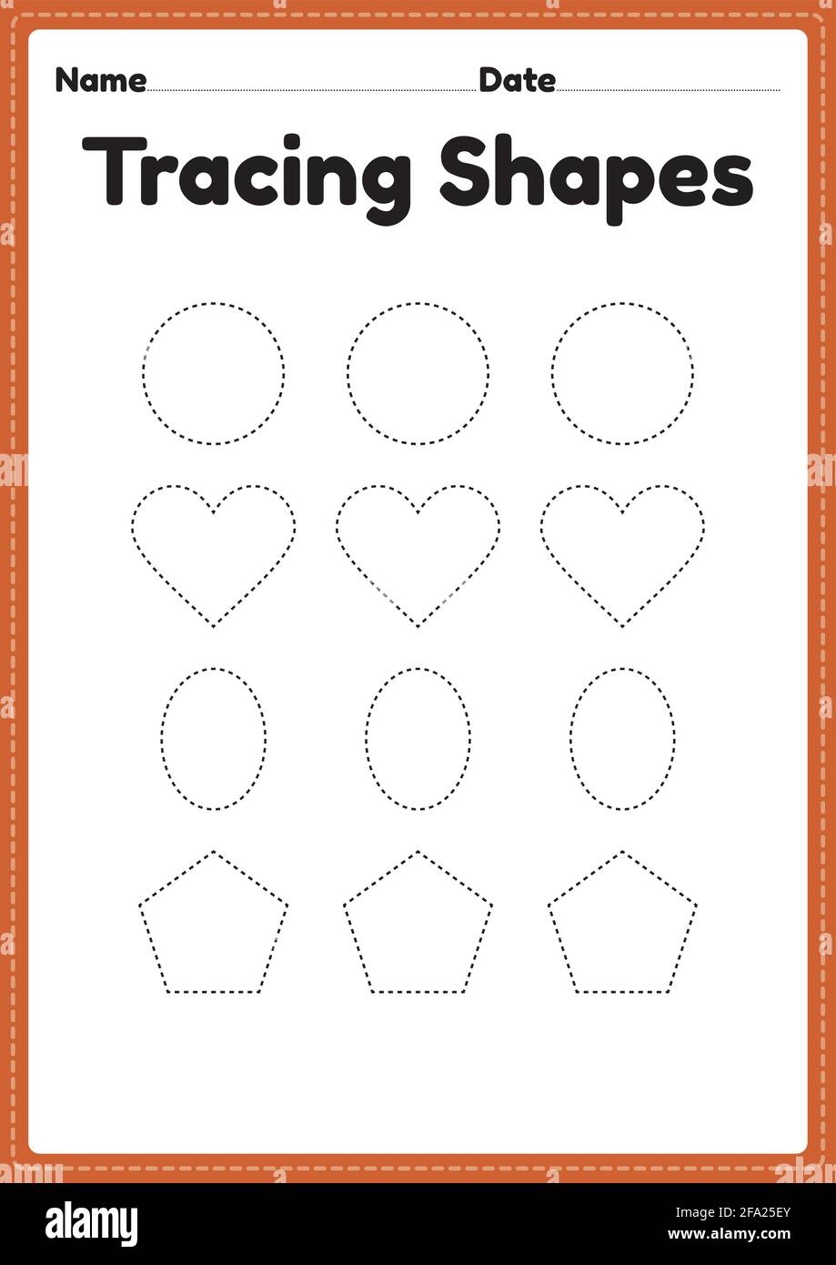shapes tracing worksheet