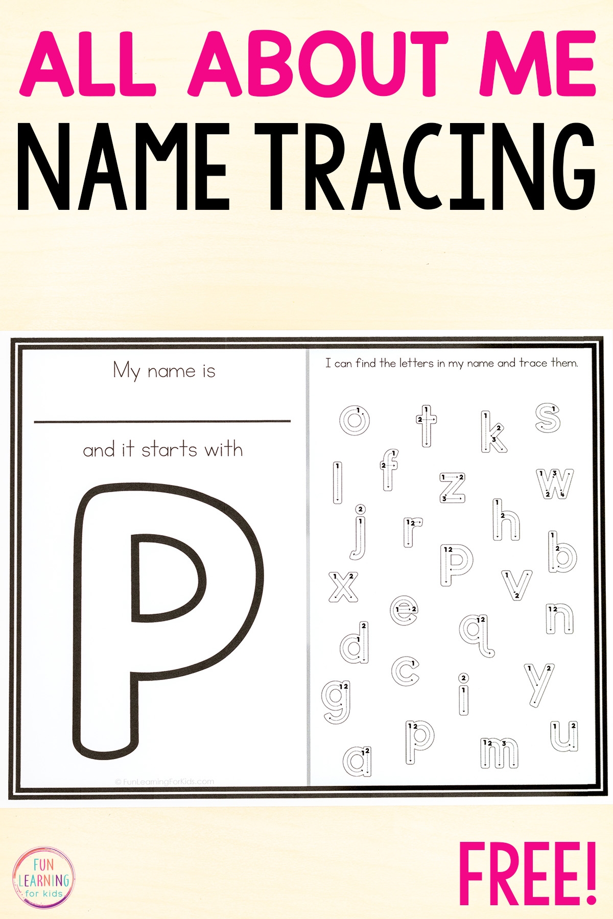 tracing names worksheets