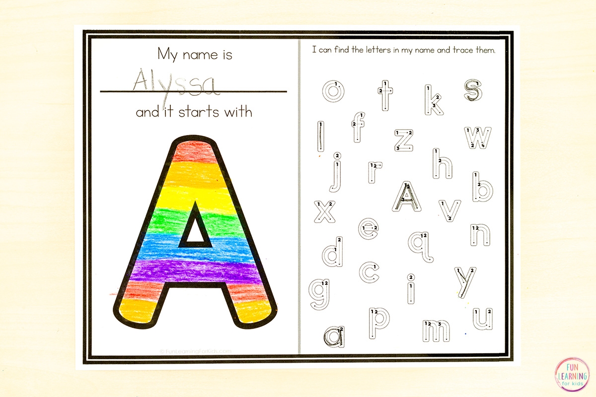 Tracing The Letters In My Name Worksheets