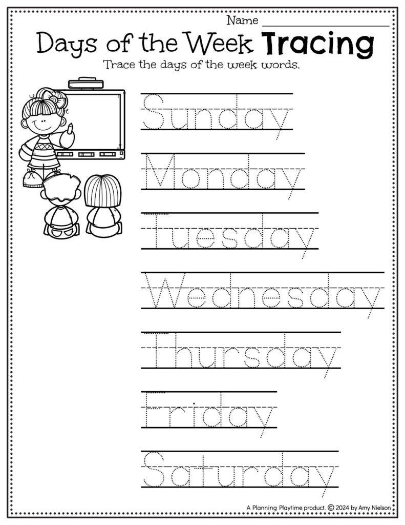 Tracing Worksheets And Activities For Preschool Planning Playtime