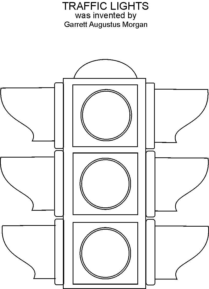 Traffic Lights Coloring Printable