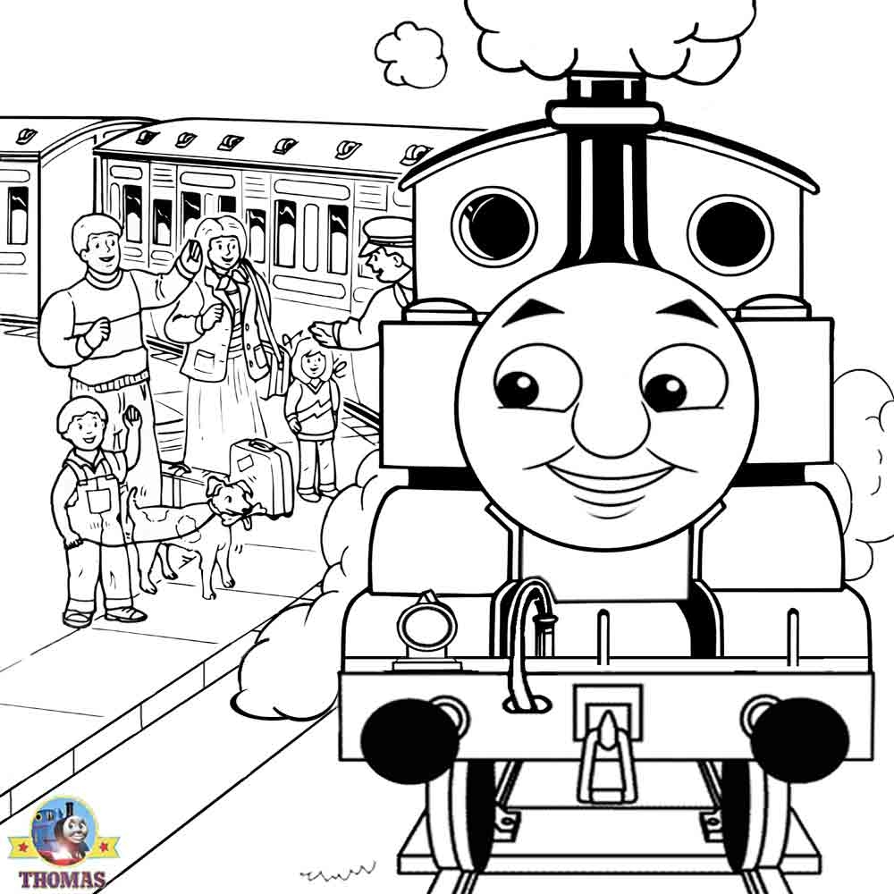 thomas the tank engine and friends colouring pages