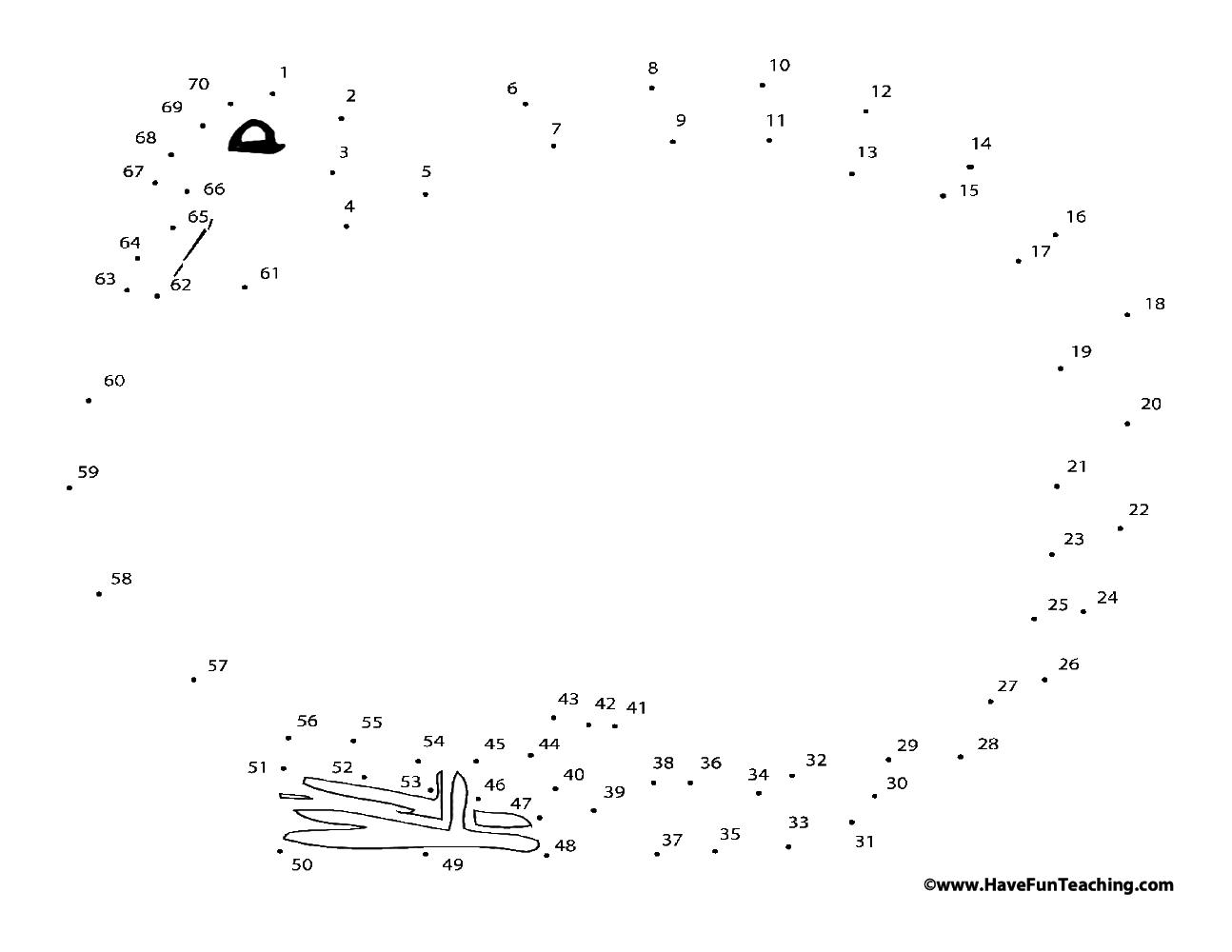 Turkey Dot To Dot Worksheet Have Fun Teaching