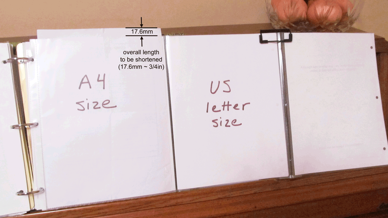 Using A4 Paper In A ChoreoKeeper Music Binder And Trifolds Using A4 Paper In A ChoreoKeeper Music Binder And Trifolds