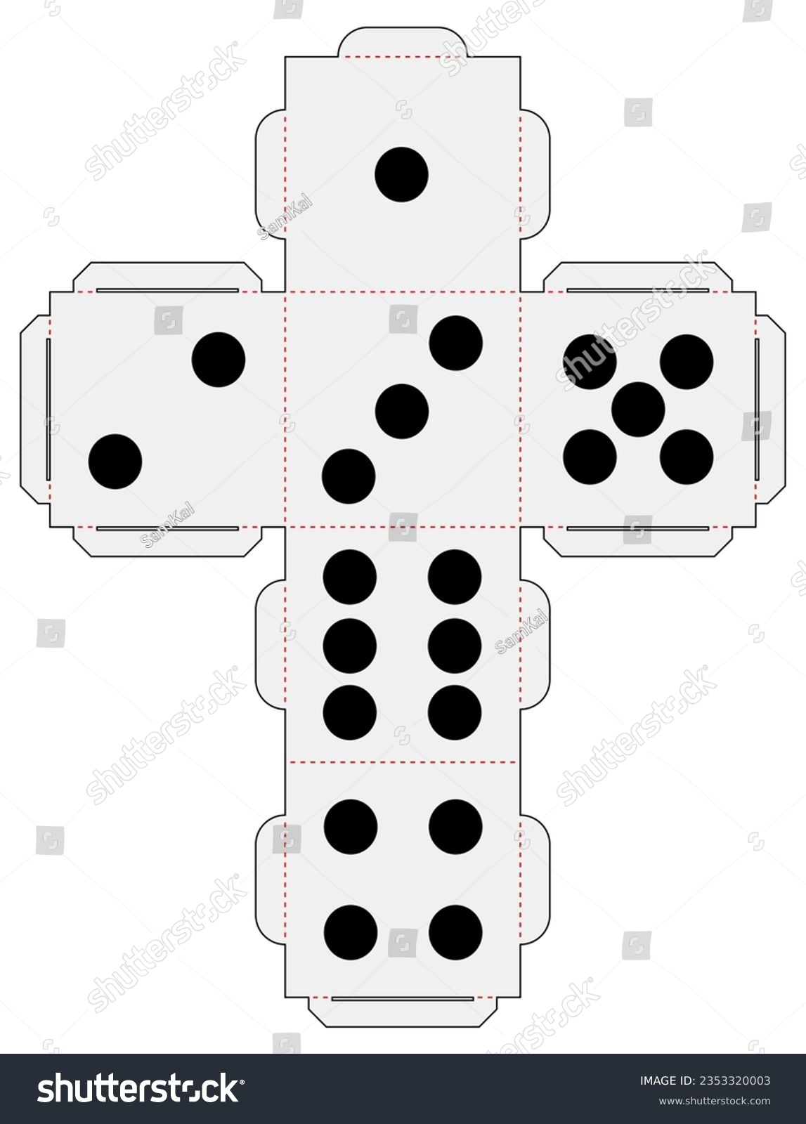 Vector Paper Dice Template Cube Stock Vector Royalty Free 2353320003 Shutterstock Vector Paper Dice Template Cube Stock Vector Royalty Free 2353320003 Shutterstock