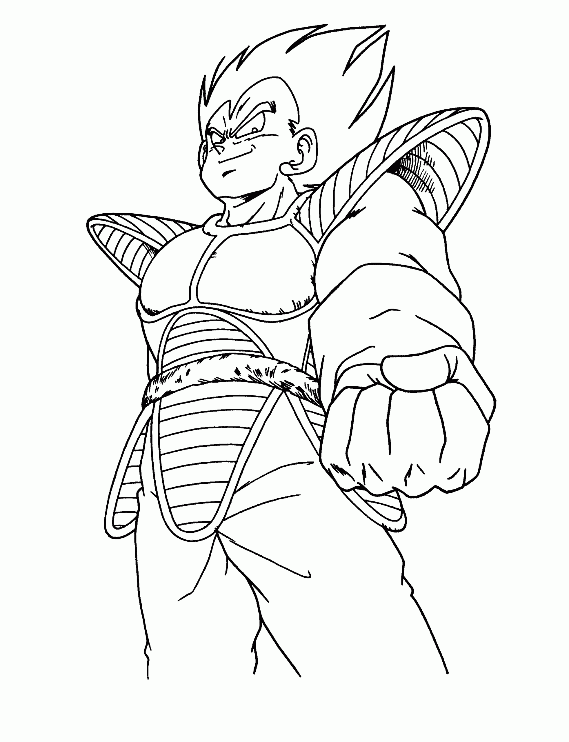 Vegeta Dragon Ball Coloring Pages