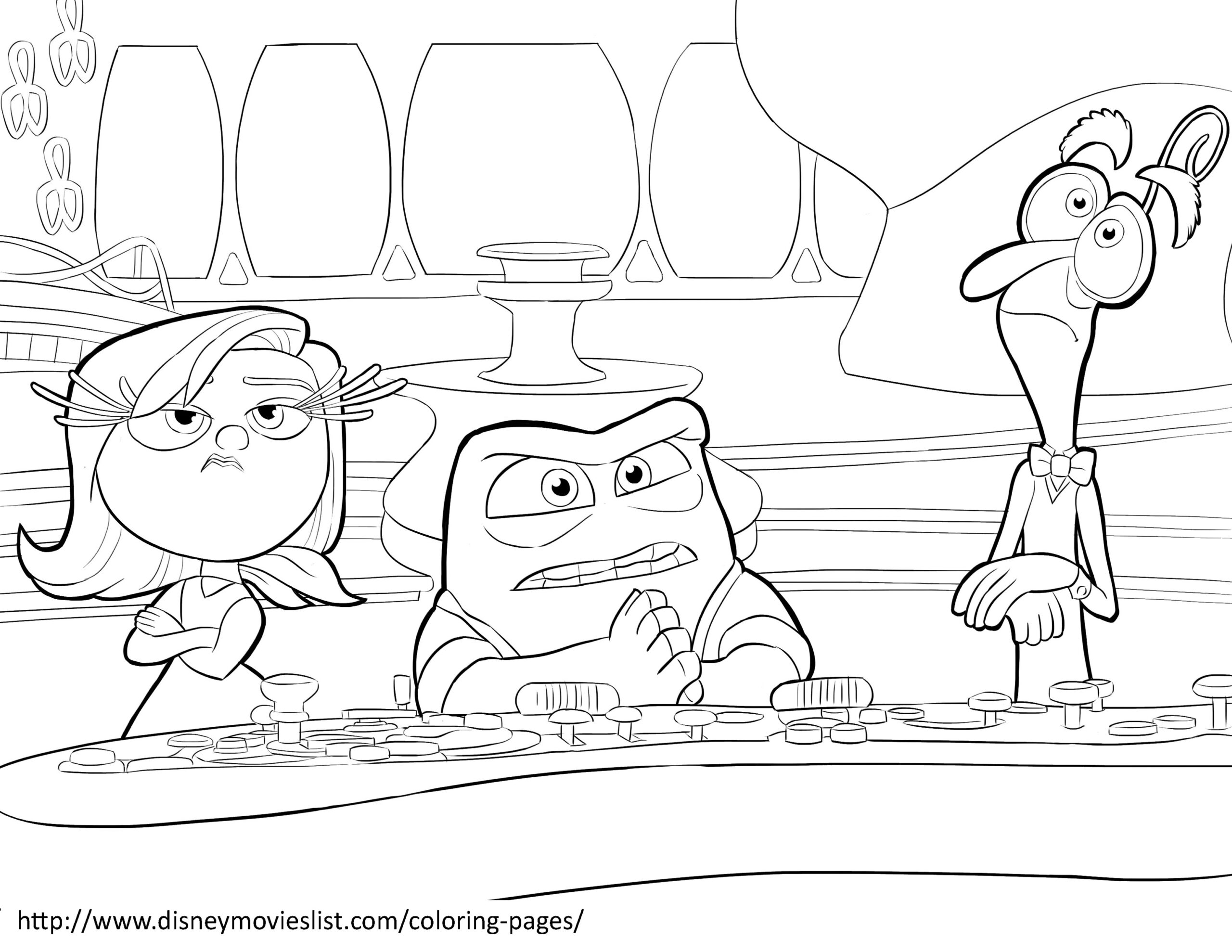 Vice Versa De Disney Pixar Inside Out Coloring Pages