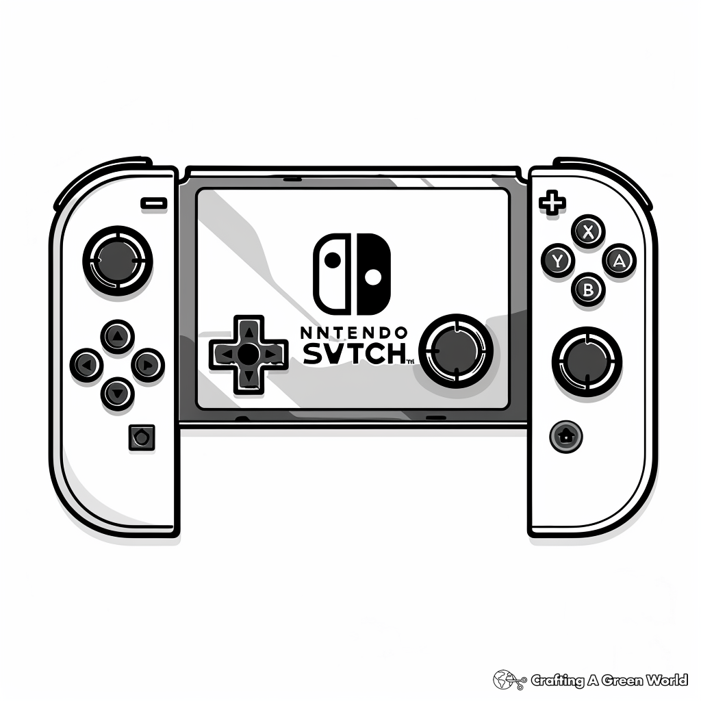 Video Game Controller Coloring Pages Free Printable