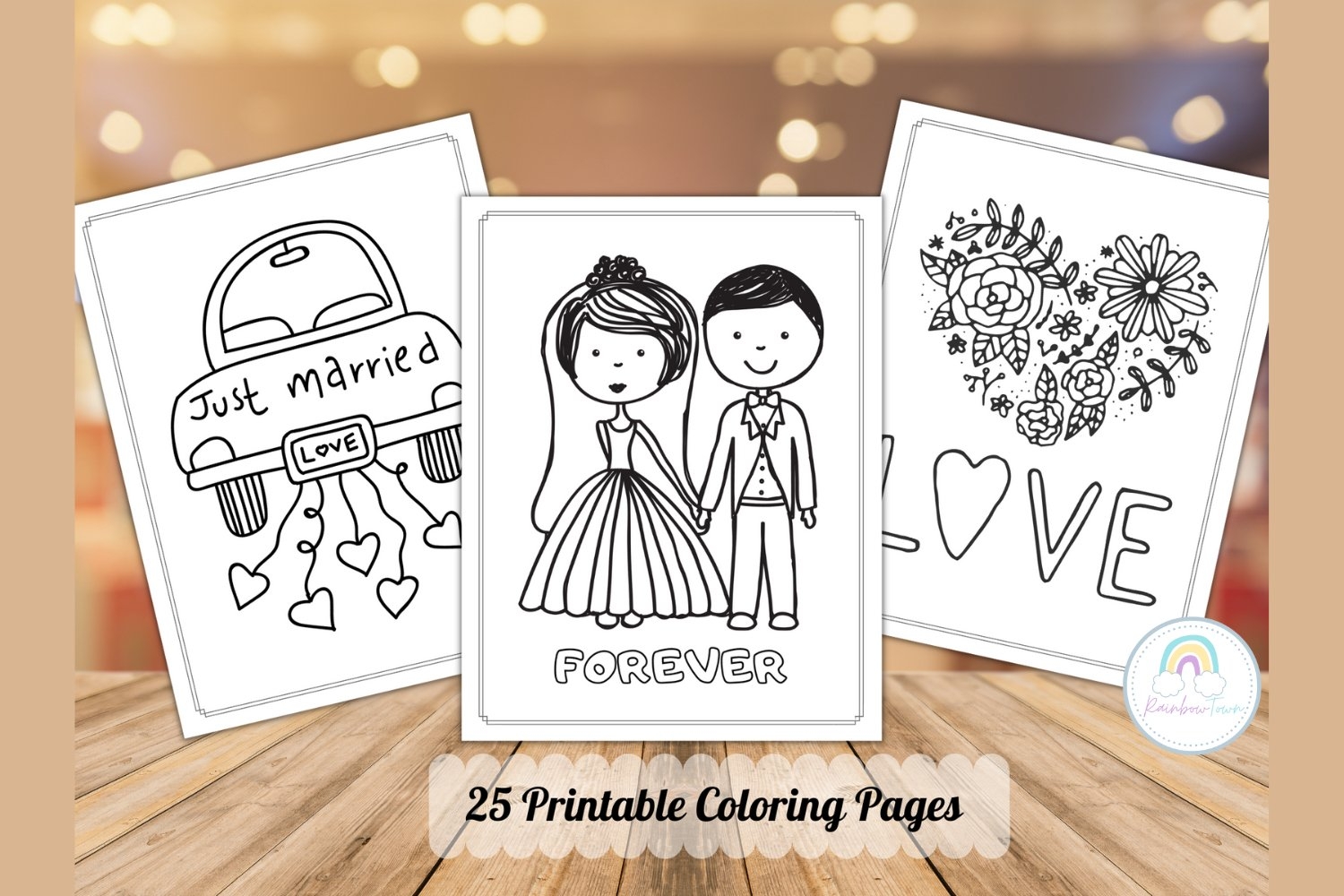 Wedding Coloring Pages For Kids PDF Printable