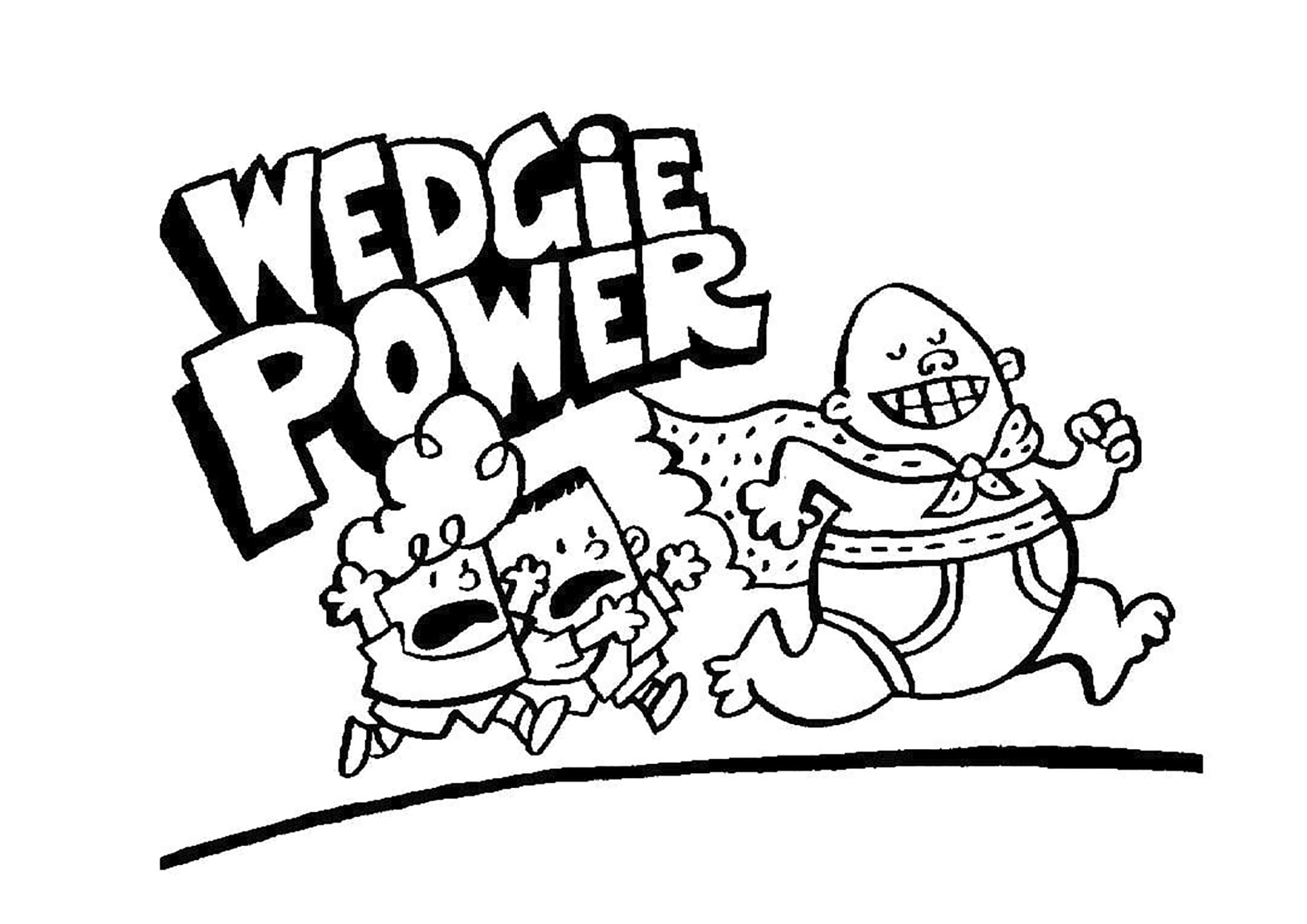 Wedgie Power Captain Underpants Coloring Pages