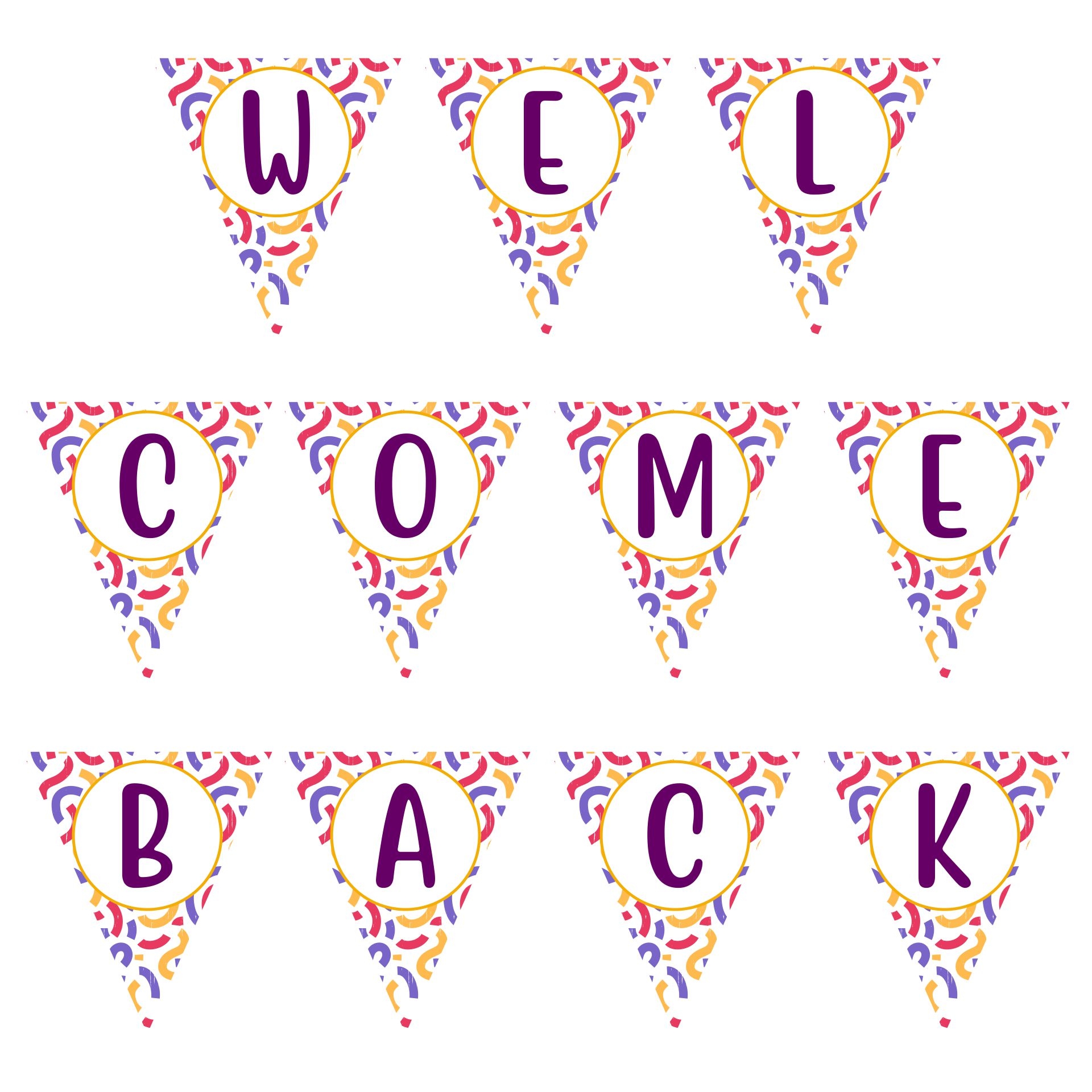 welcome back free printable banner