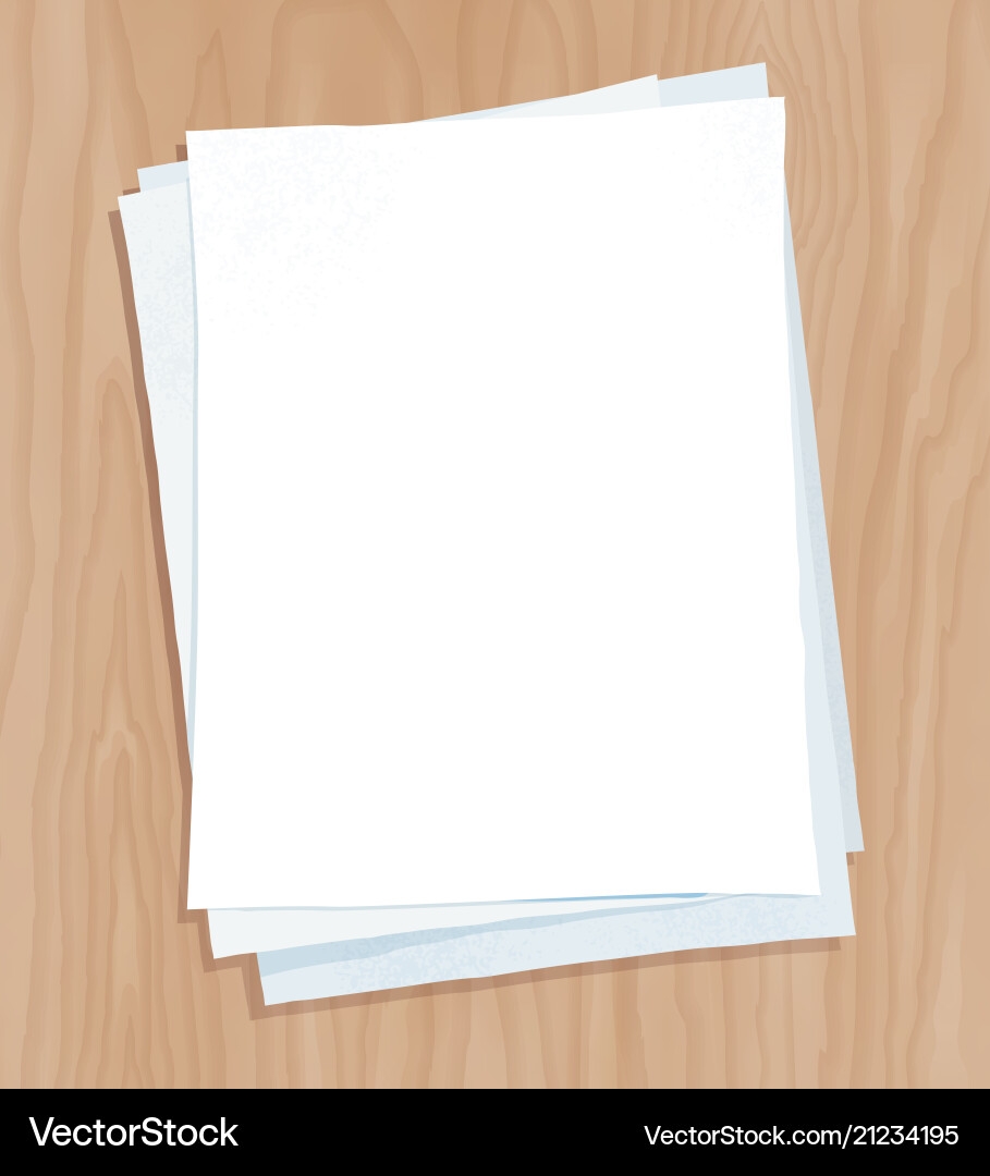 White Paper Sheets Stack Top View Royalty Free Vector VectorStock White Paper Sheets Stack Top View Royalty Free Vector VectorStock