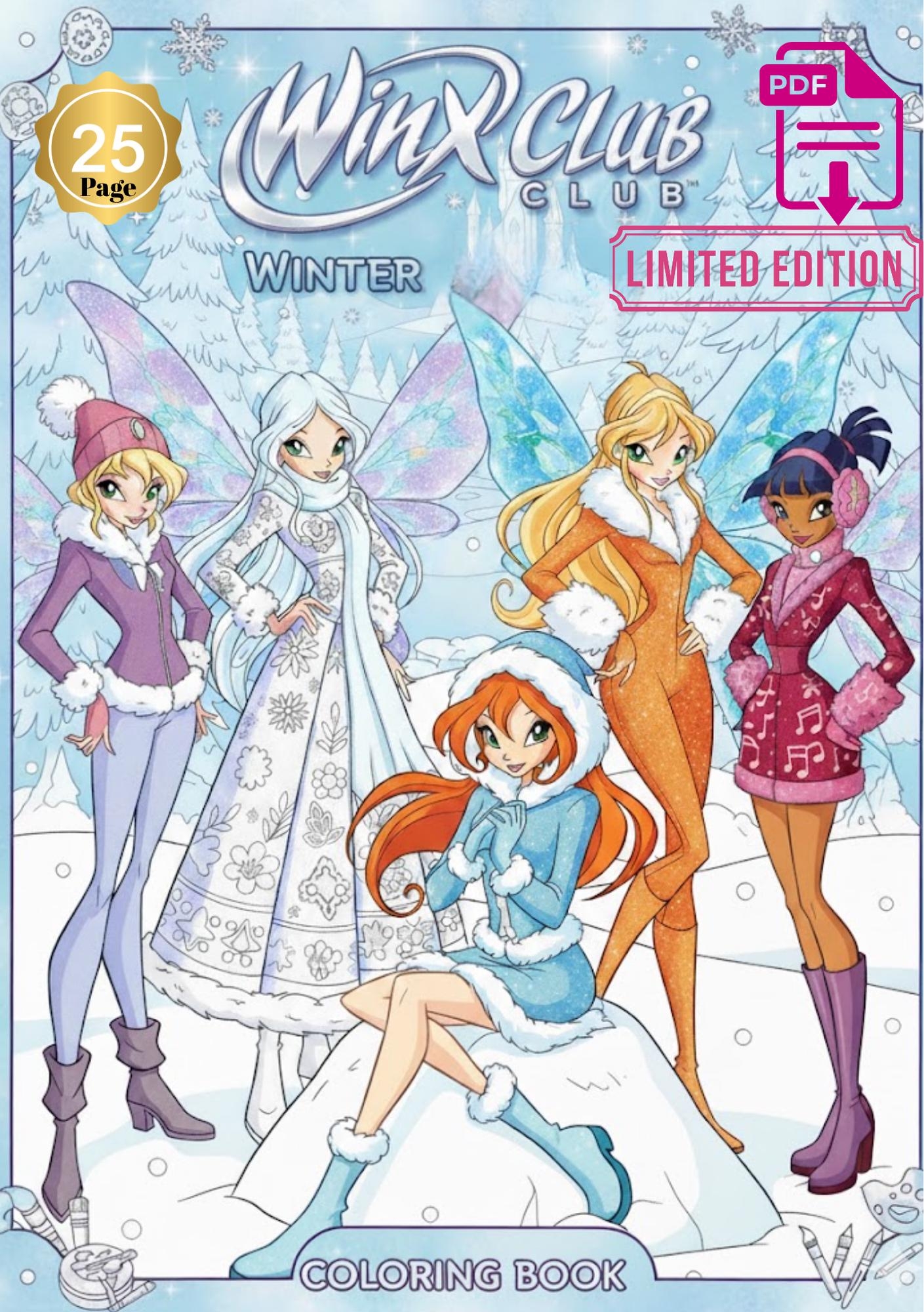 Winx Coloring Pages Etsy
