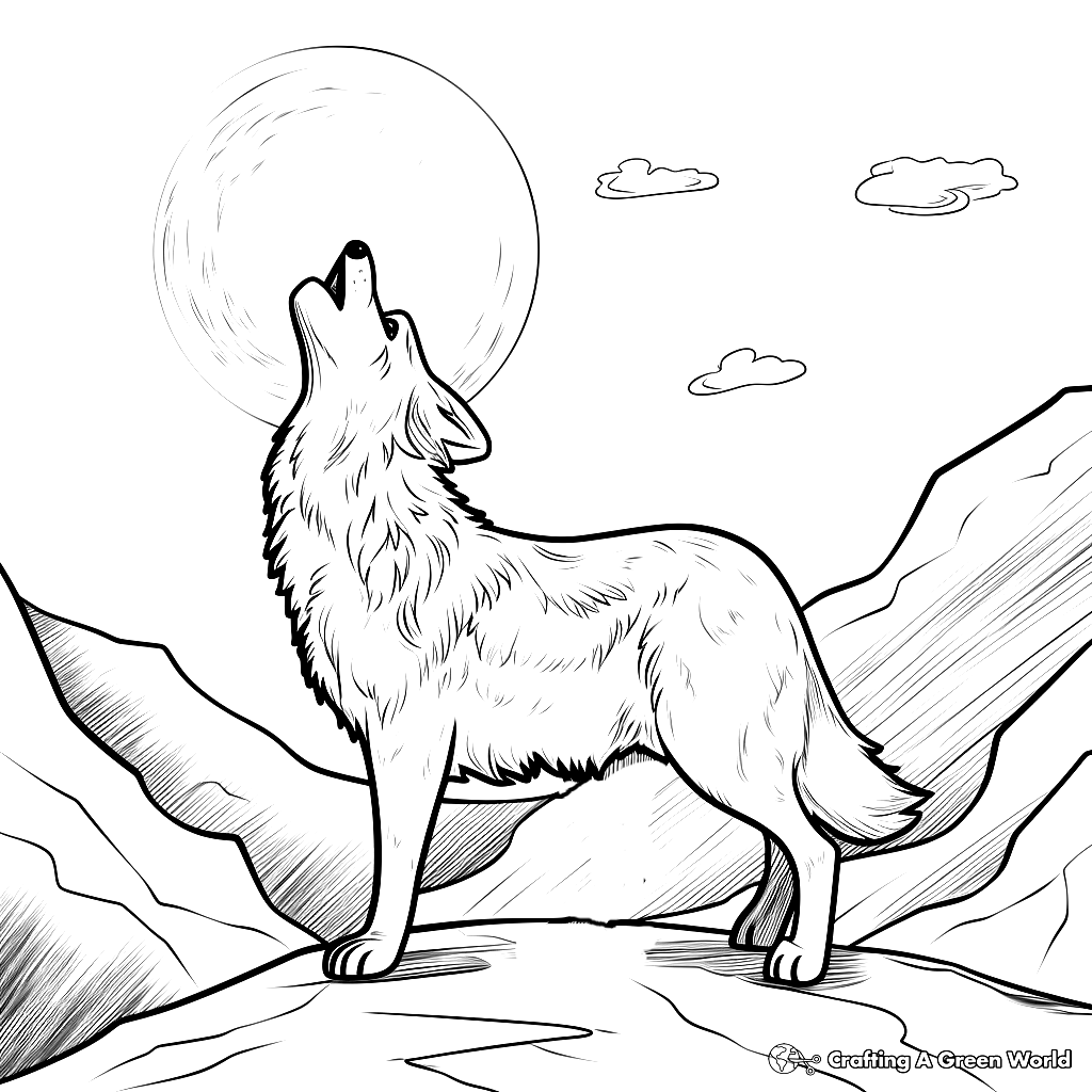 free coloring pages wolves