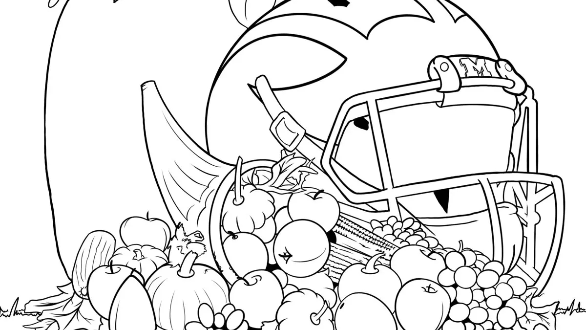 coloring page of football coloring page of football