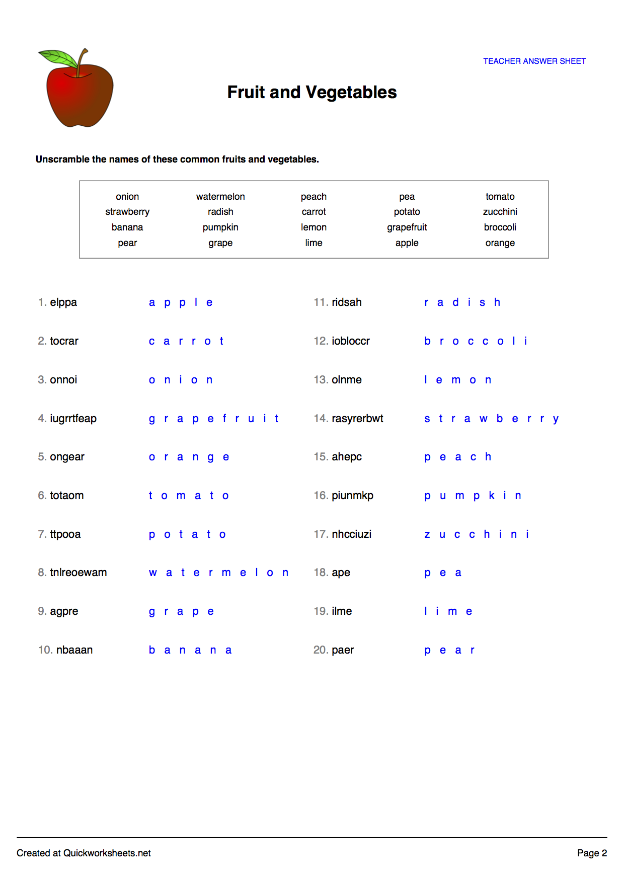 Word Scramble Wordsearch Crossword Matching Pairs And Other Worksheet Makers Quickworksheets