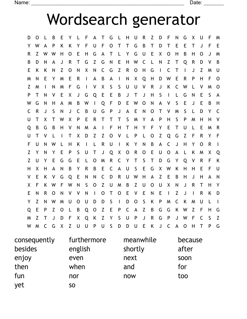 Wordsearch Generator WordMint