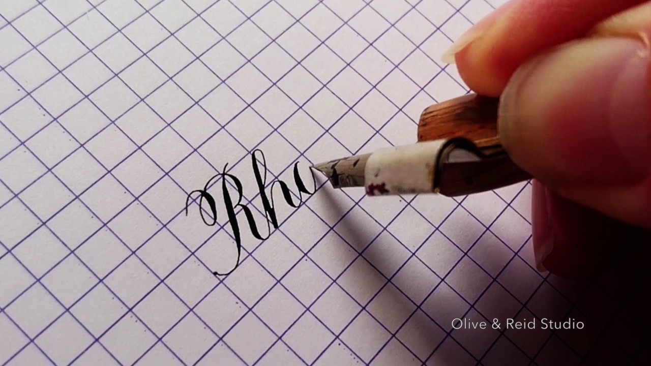 Writing In Copperplate Script On Rhodia Grid Paper YouTube Writing In Copperplate Script On Rhodia Grid Paper YouTube